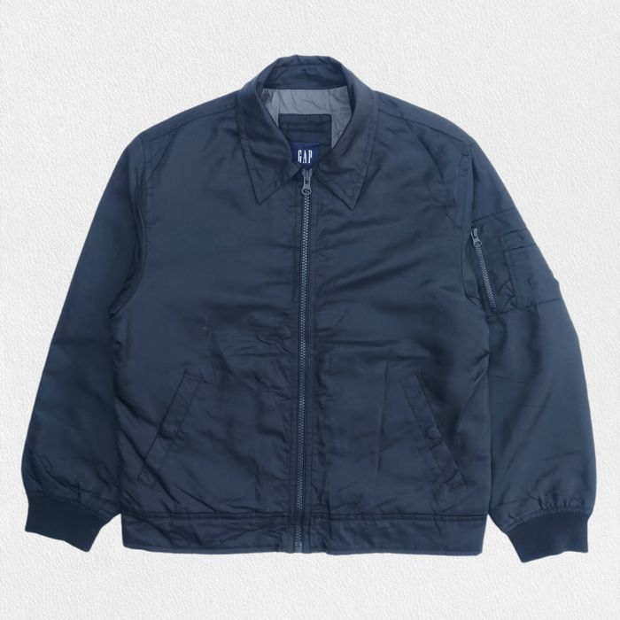 Vintage gap trucker bomber jacket ma1 | Grailed