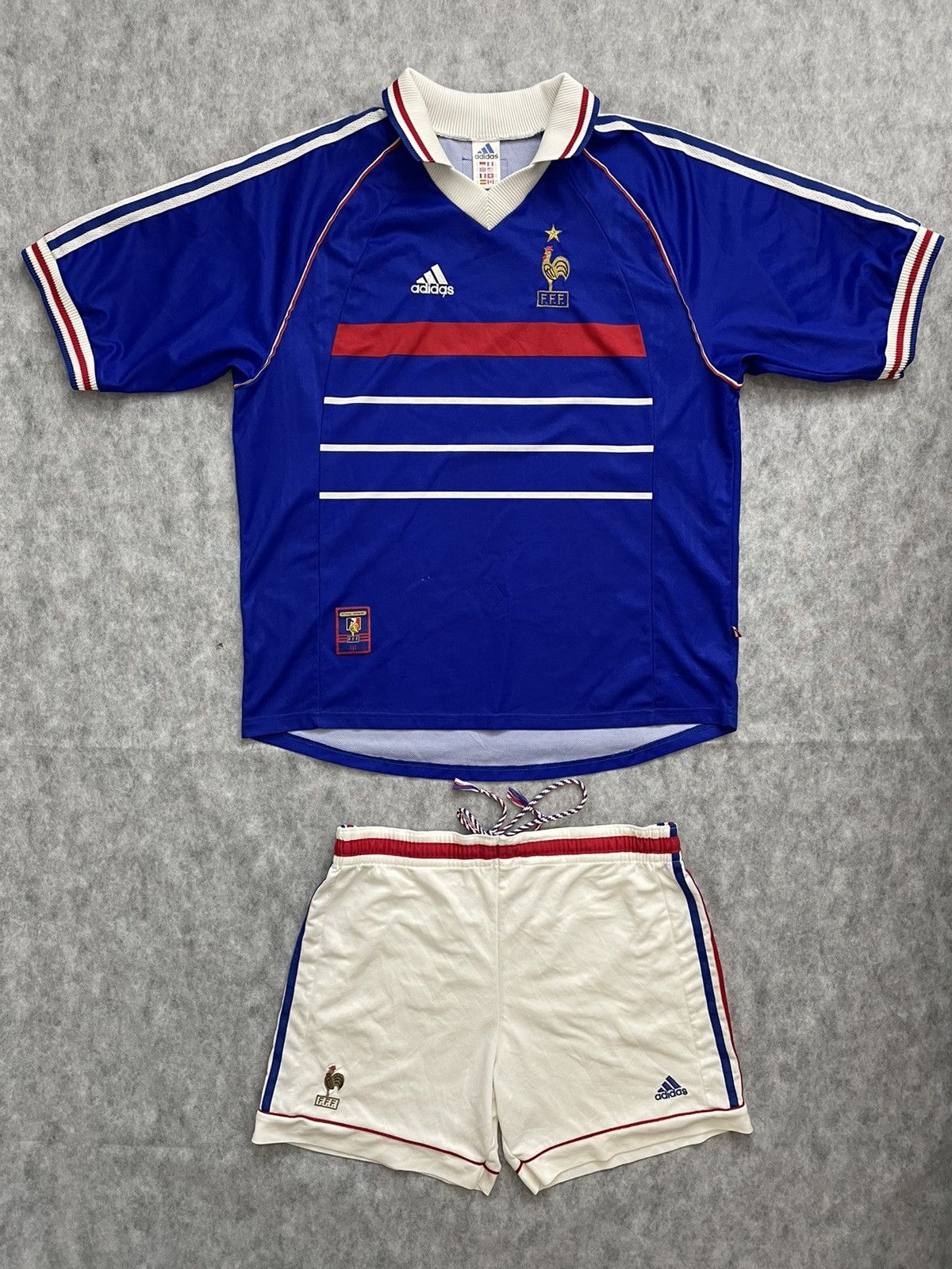Adidas France FFF Bleus Jersey Shorts Uniform Adidas FIFA World Cup ...