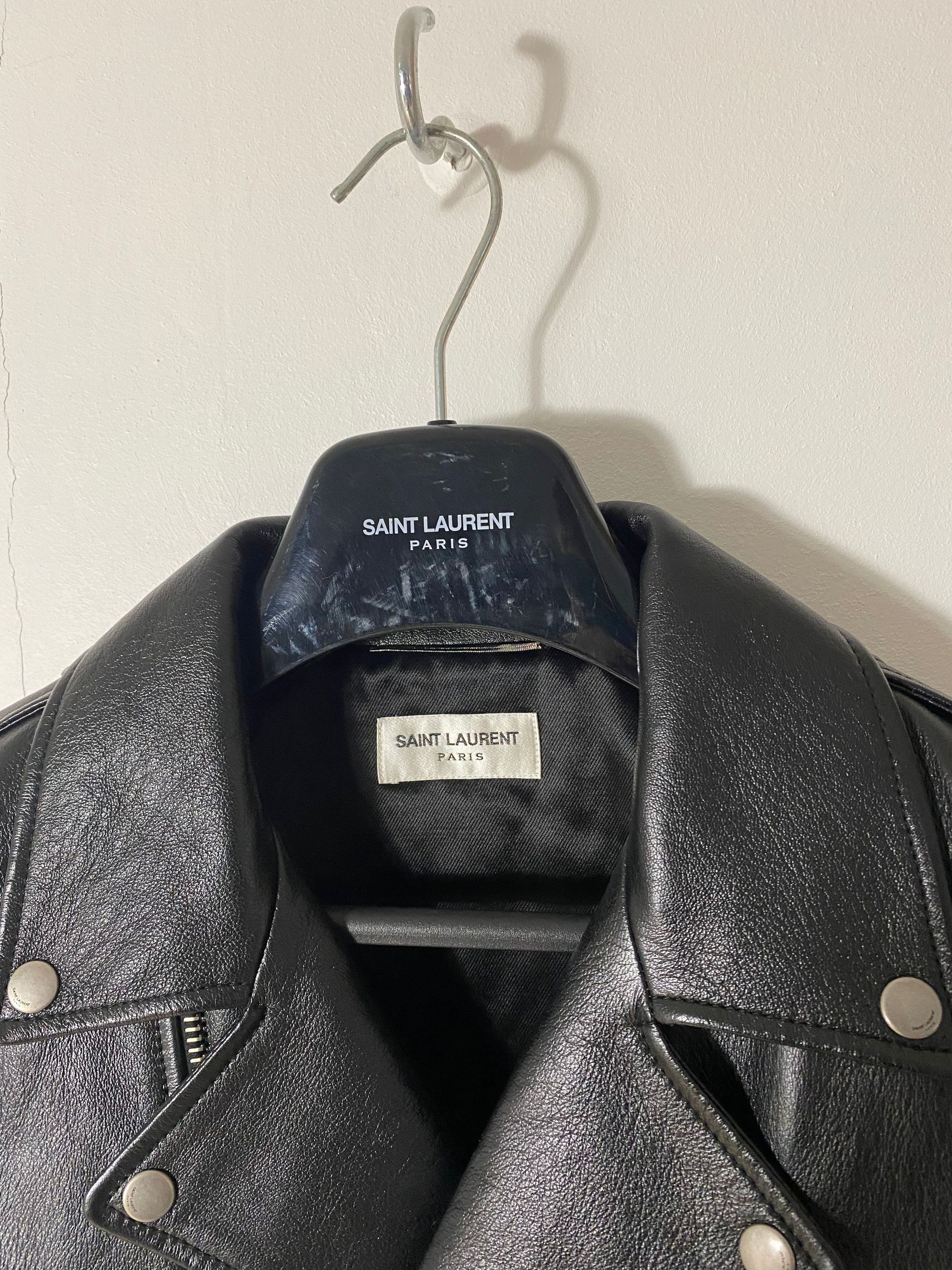 Saint Laurent Paris Saint Laurent L01 Leather Jacket Studs Size US M / EU 48-50 / 2 - 2 Thumbnail