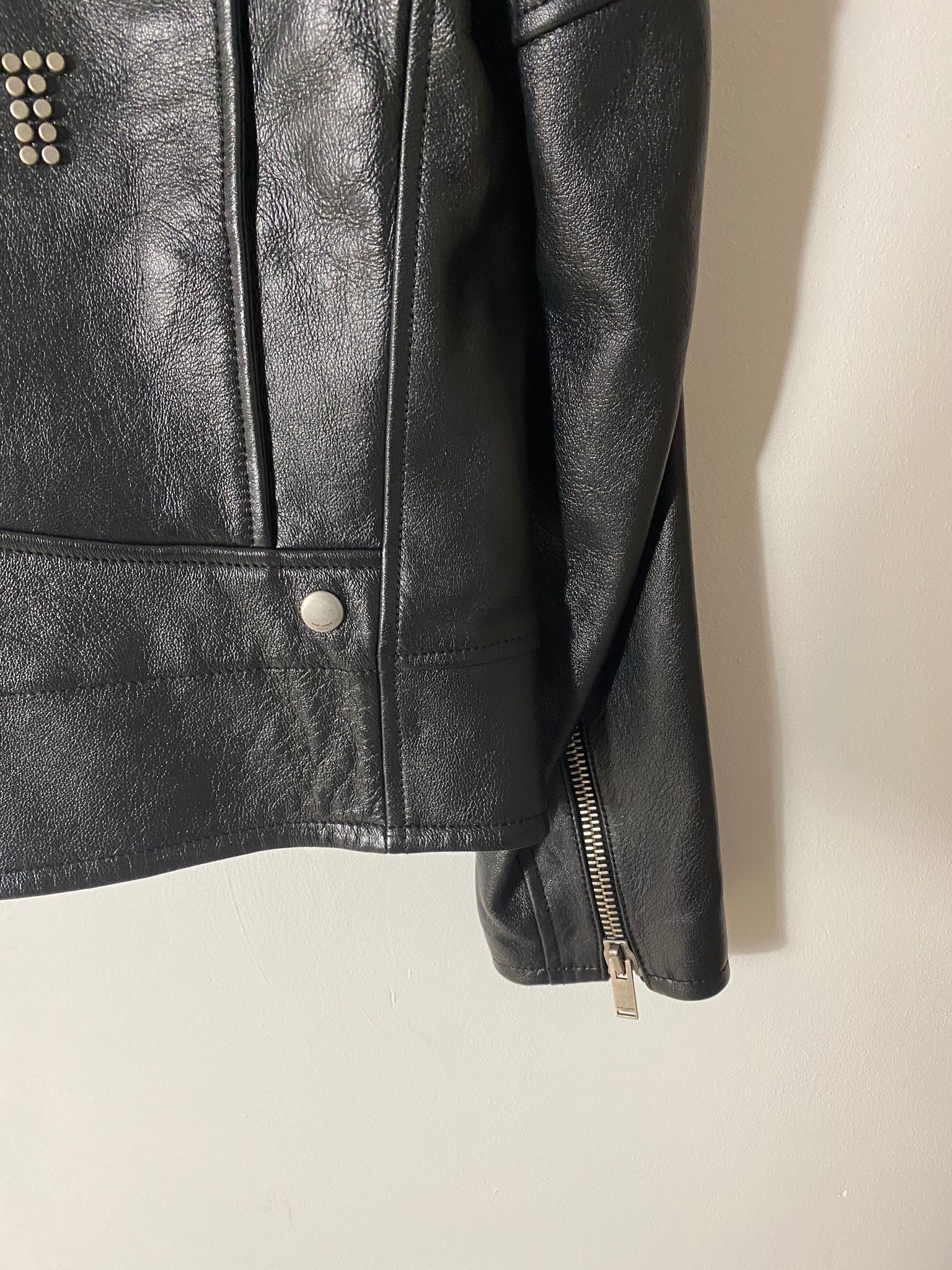 Saint Laurent Paris Saint Laurent L01 Leather Jacket Studs Size US M / EU 48-50 / 2 - 15 Thumbnail