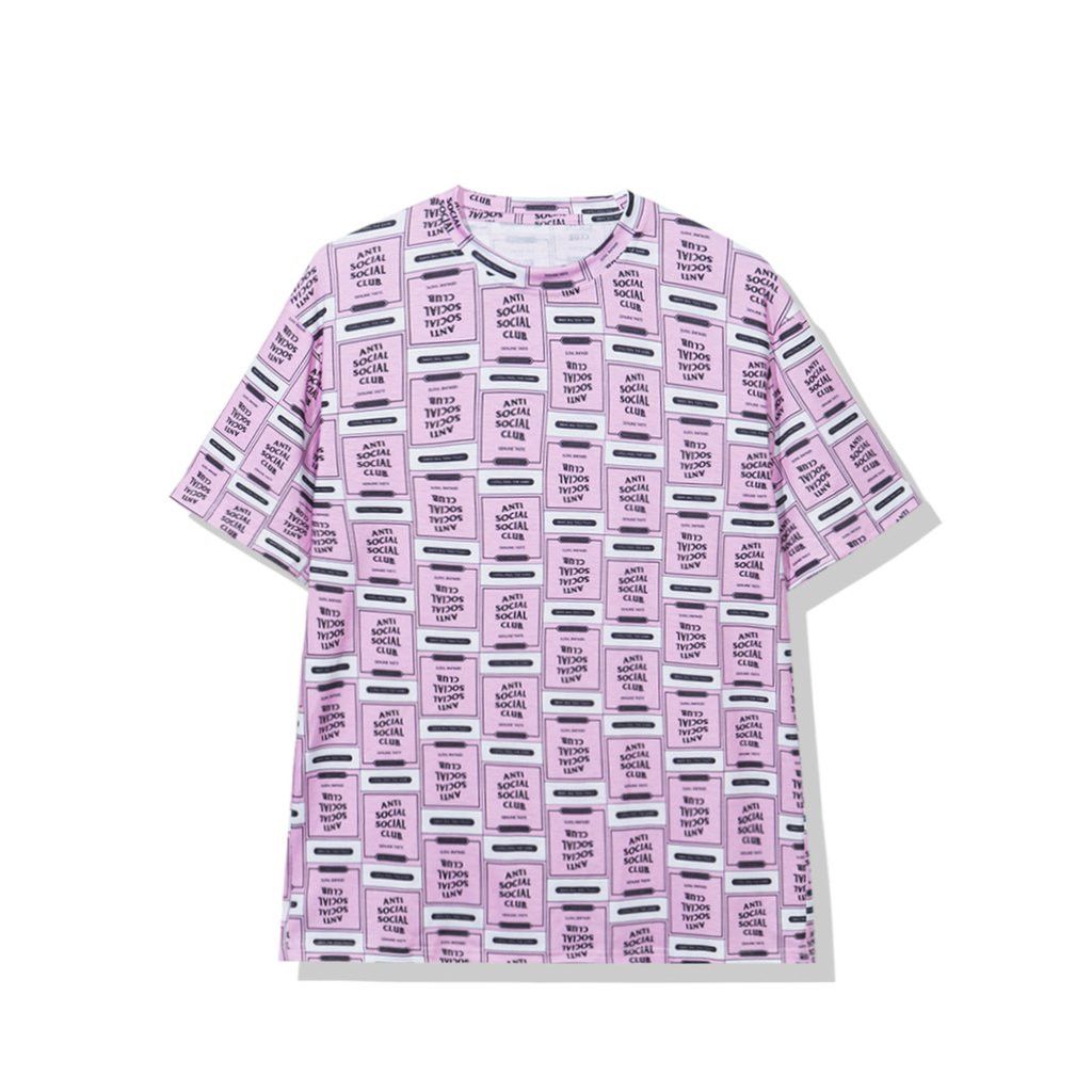 image of Anti Social Social Club Ds Black Assc Balcony Pink Tee Bape Kith Kaws Ftp Fog Cdg (Size Medium)