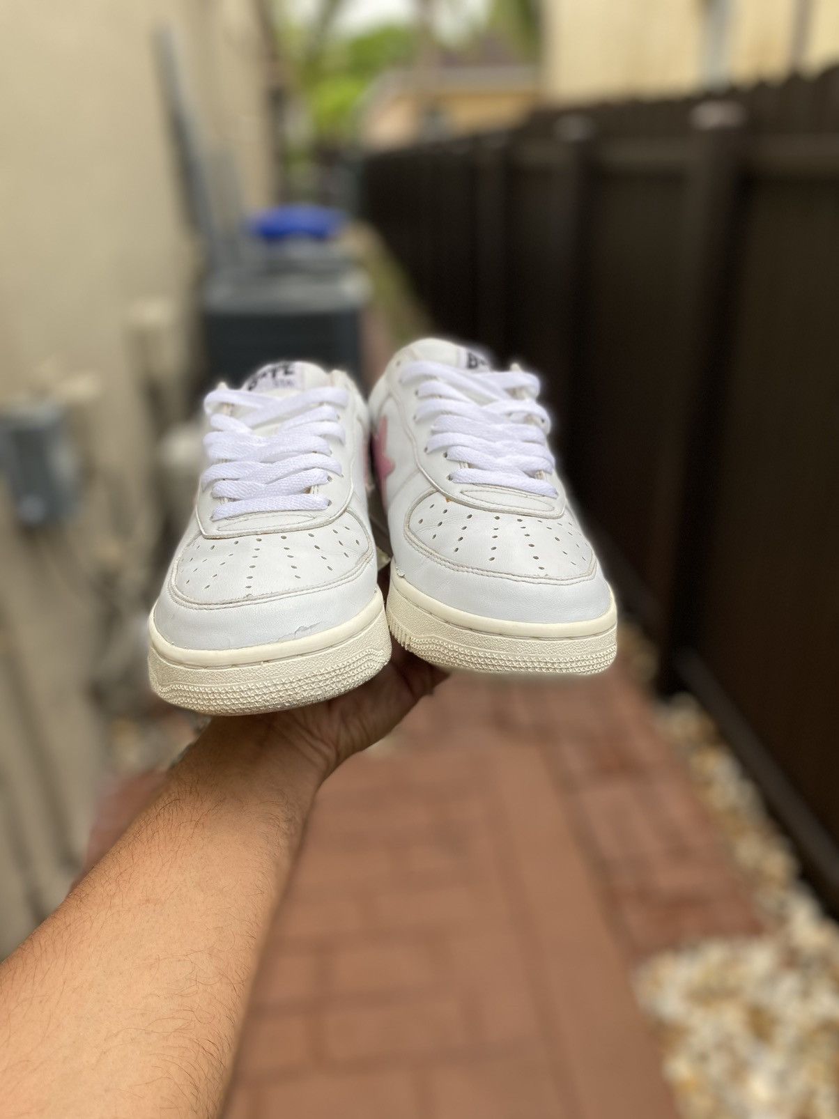 Bape 2003 A Bathing Ape Bapesta White/Pink Size US 11 / EU 44 - 2 Thumbnail