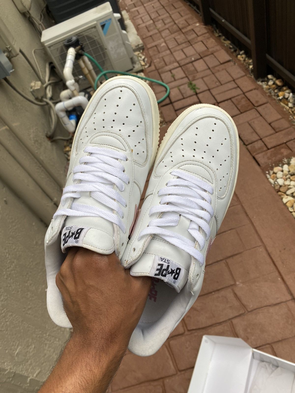 Bape 2003 A Bathing Ape Bapesta White/Pink Size US 11 / EU 44 - 6 Thumbnail