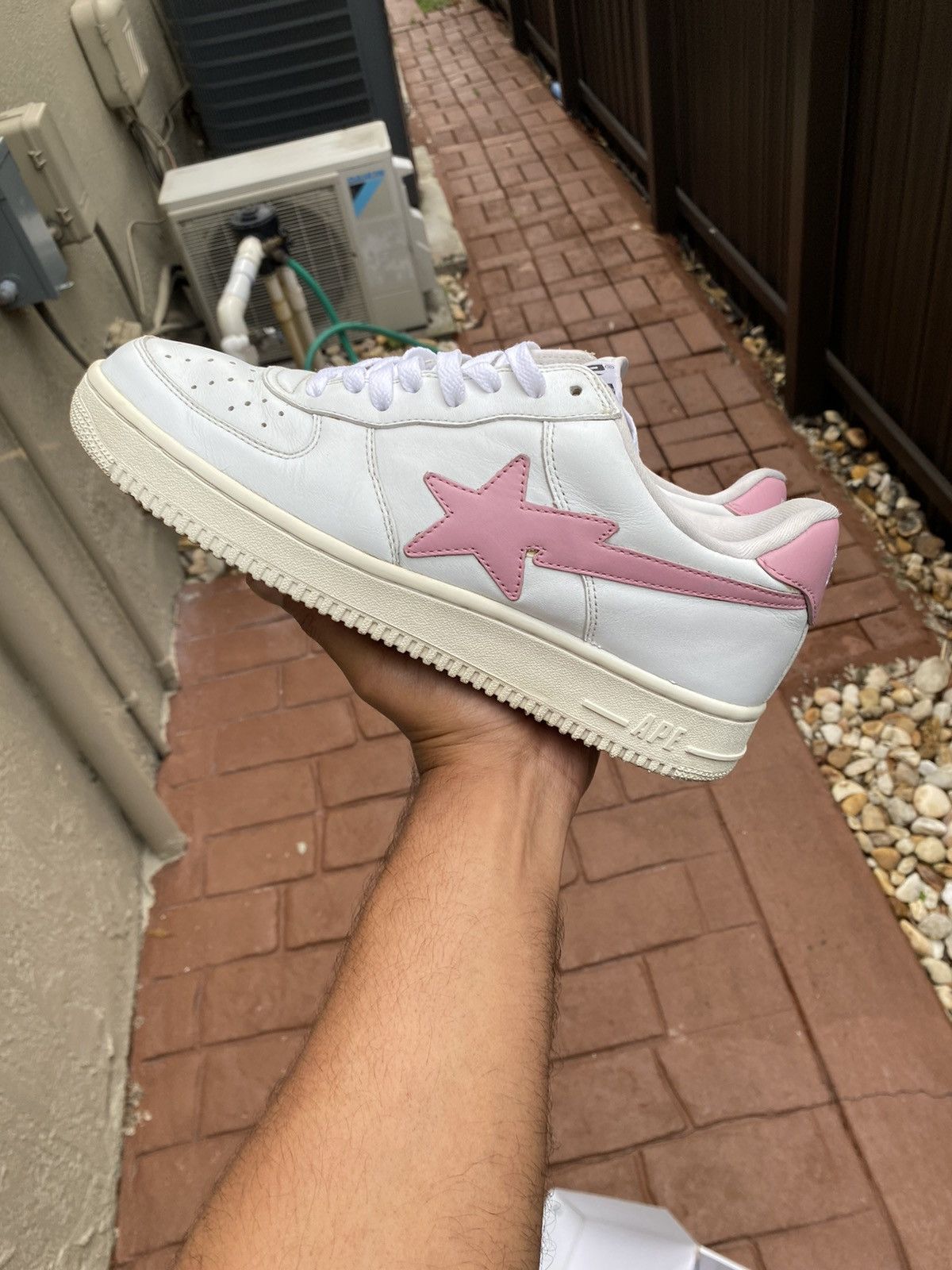 Bape 2003 A Bathing Ape Bapesta White/Pink Size US 11 / EU 44 - 7 Thumbnail