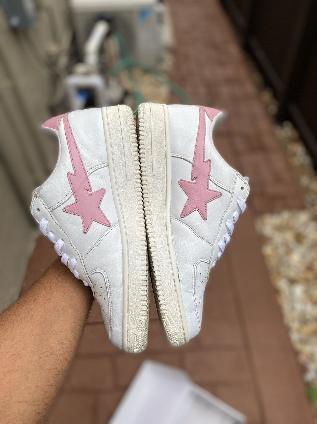 Bape 2003 A Bathing Ape Bapesta White/Pink Size US 11 / EU 44 - 3 Thumbnail