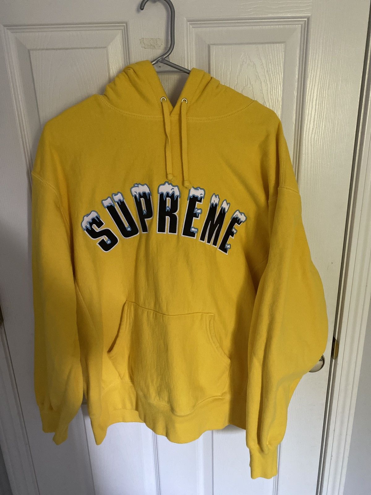 Supreme Supreme Icy Arc Hooded Sweatshirt / Yellow - Large - (FW20 