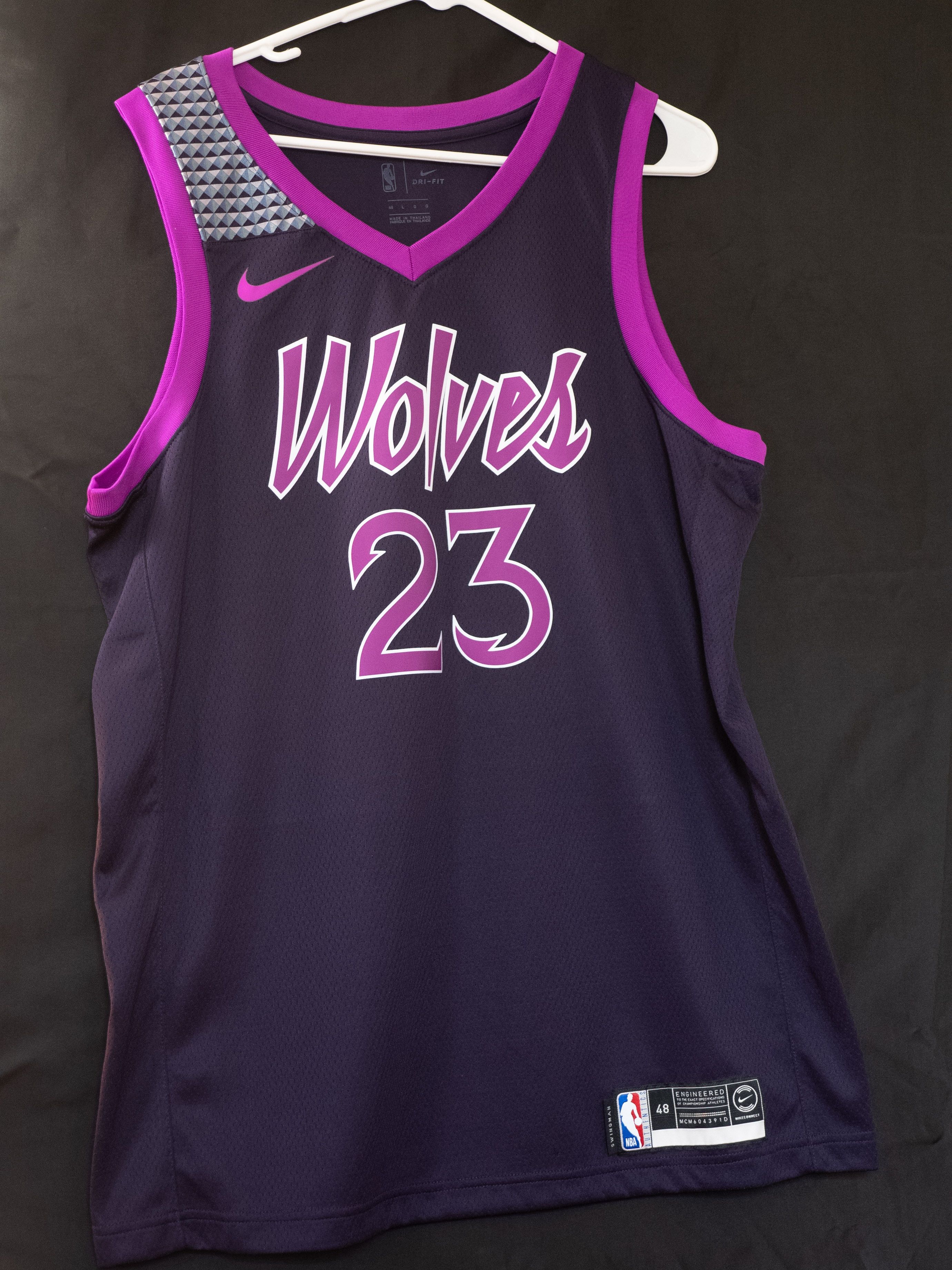 Timberwolves best sale jersey purple