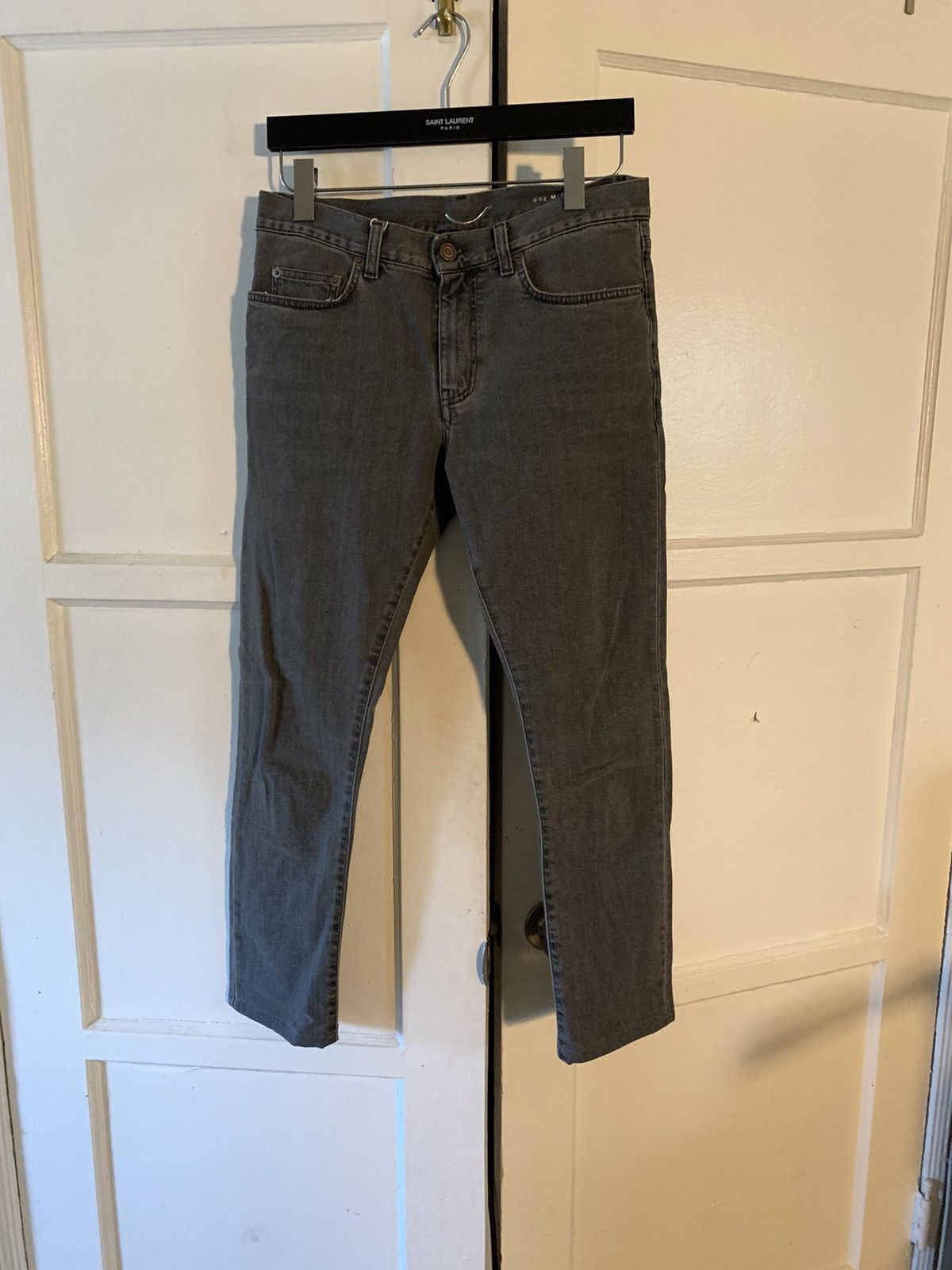 Saint Laurent Paris Grey Hedi d02 Size US 30 / EU 46 - 1 Thumbnail