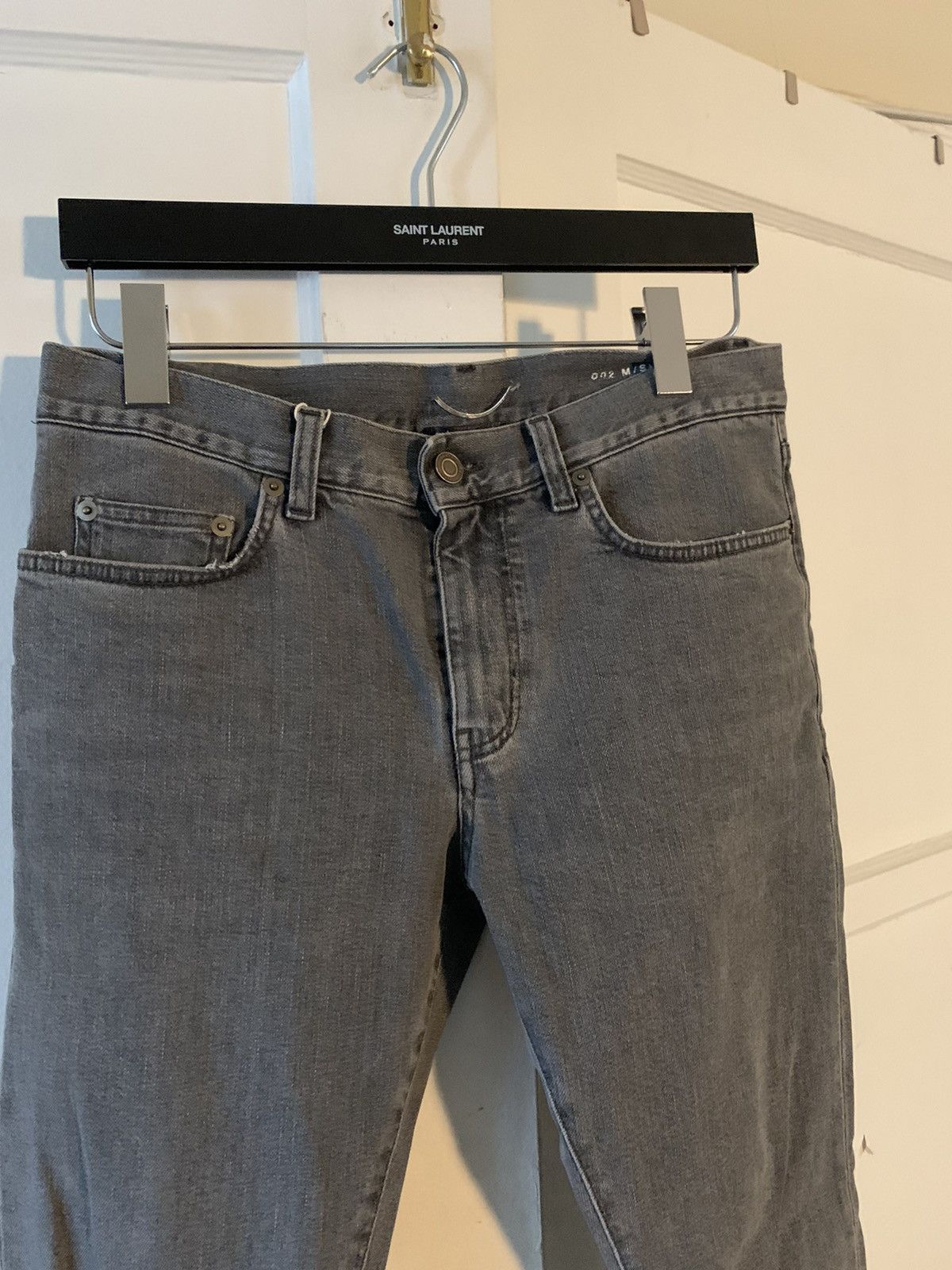 Saint Laurent Paris Grey Hedi d02 Size US 30 / EU 46 - 2 Thumbnail