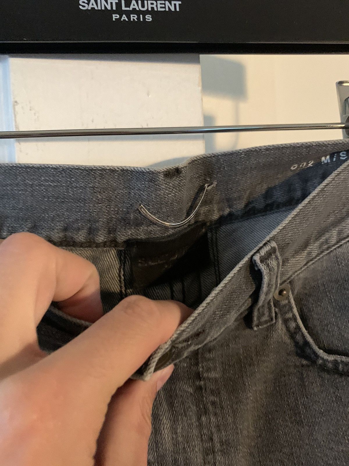 Saint Laurent Paris Grey Hedi d02 Size US 30 / EU 46 - 3 Thumbnail