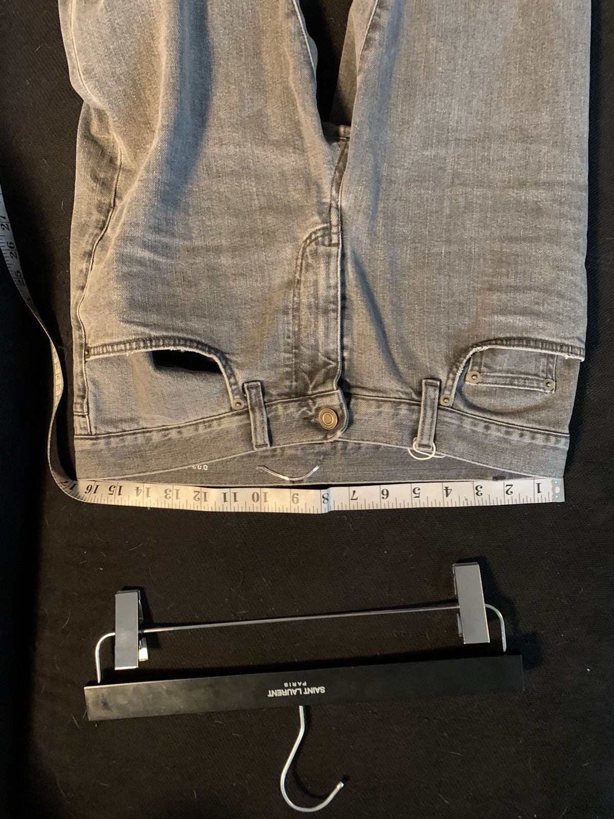 Saint Laurent Paris Grey Hedi d02 Size US 30 / EU 46 - 6 Thumbnail