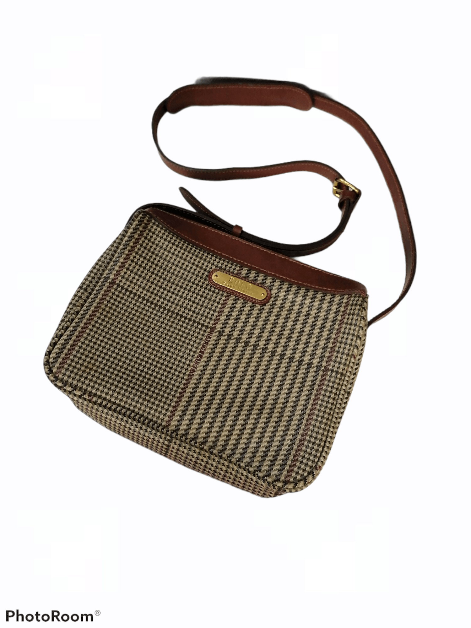 Ralph lauren houndstooth purse best sale