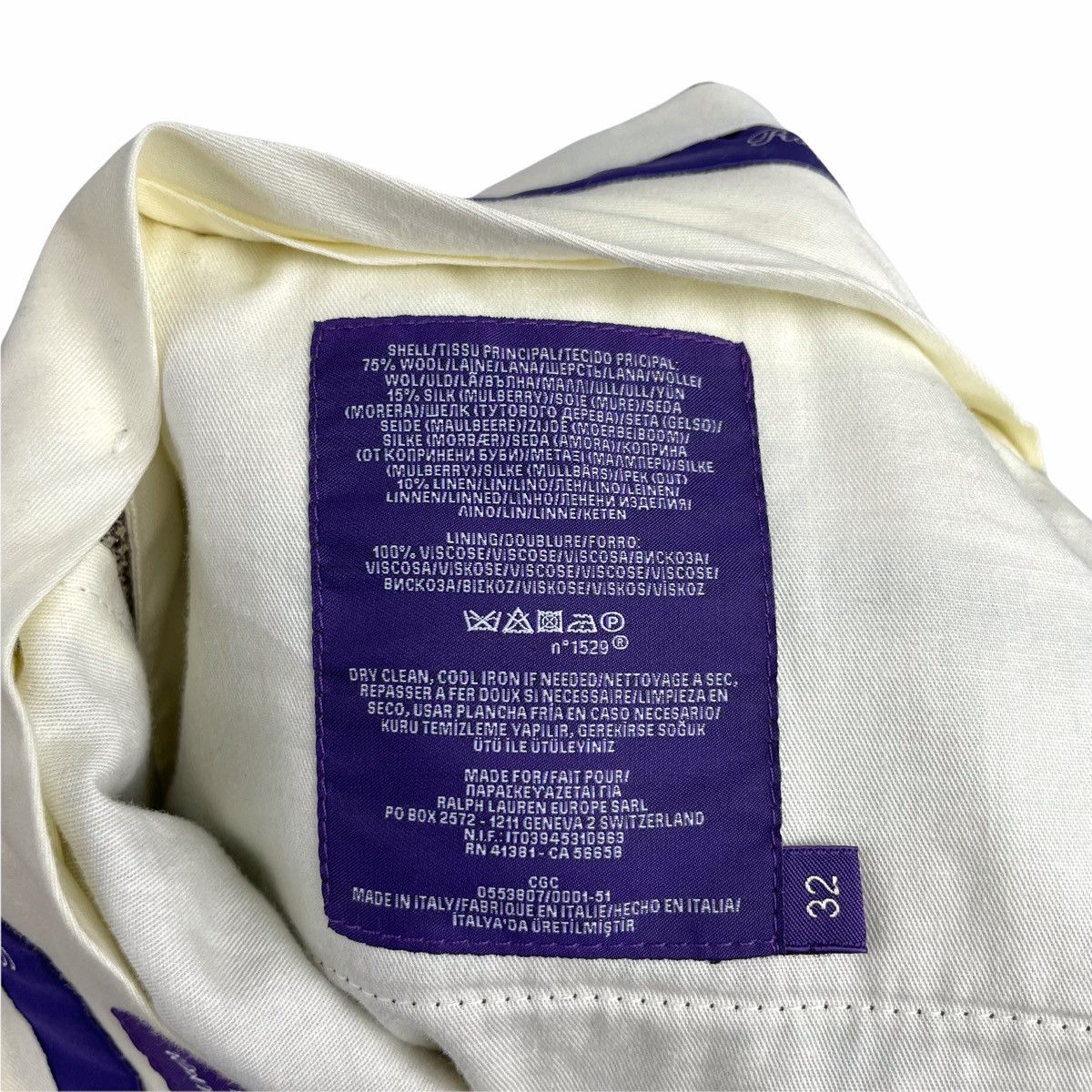 Ralph Lauren Purple Label Ralph Lauren Purple Label Herringbone Pants Made in Italy Size US 32 / EU 48 - 5 Thumbnail