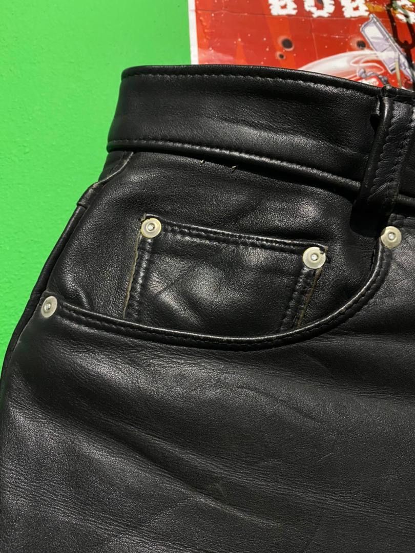 Schott × Vintage Vintage Schott Leather Pant Size US 32 / EU 48 - 5 Thumbnail