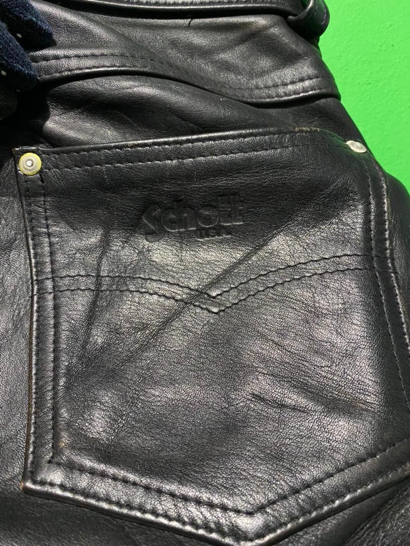 Schott × Vintage Vintage Schott Leather Pant Size US 32 / EU 48 - 6 Thumbnail