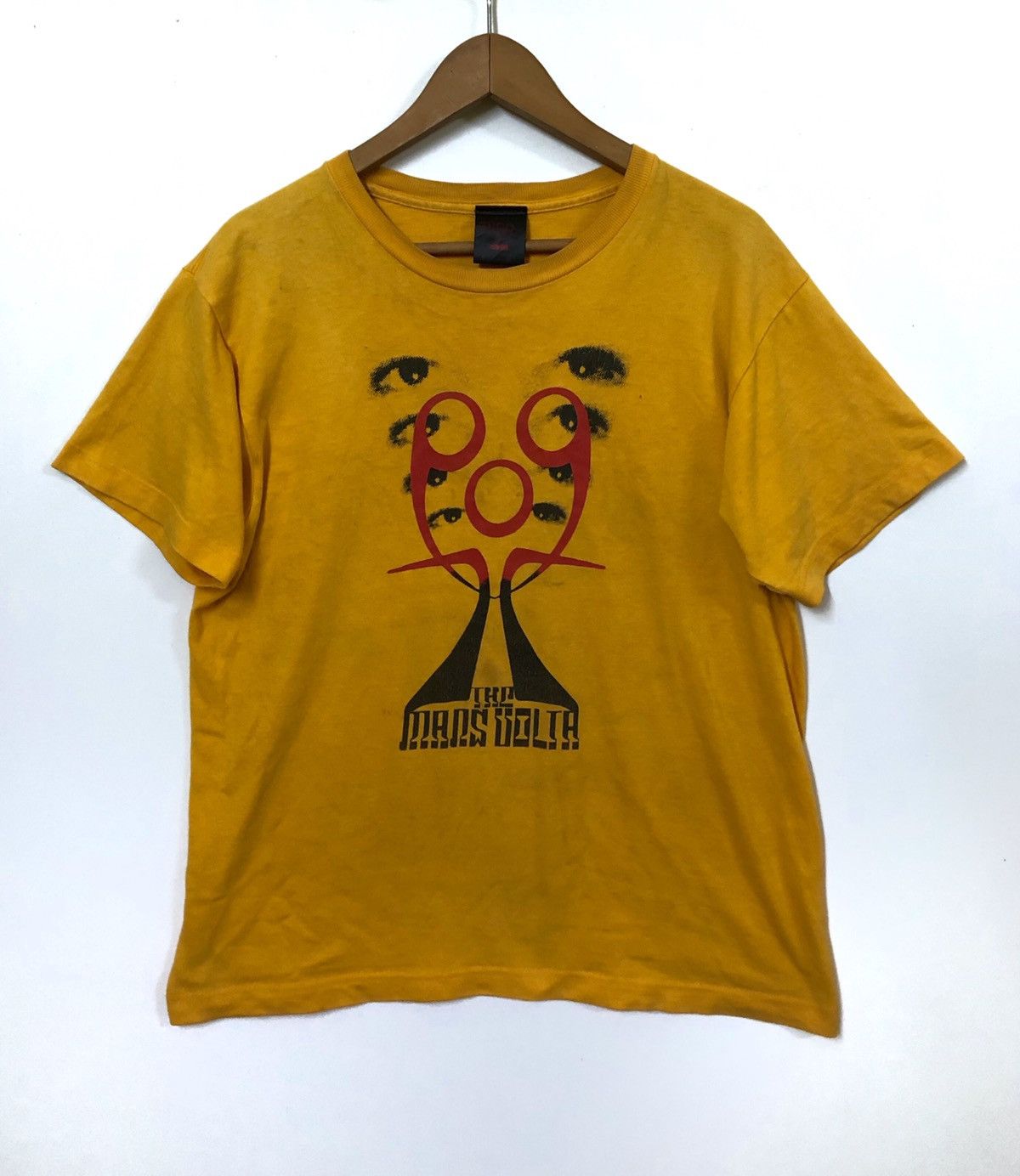 Outlets Y2K The Mars Volta RARE mustard tour tee shirt