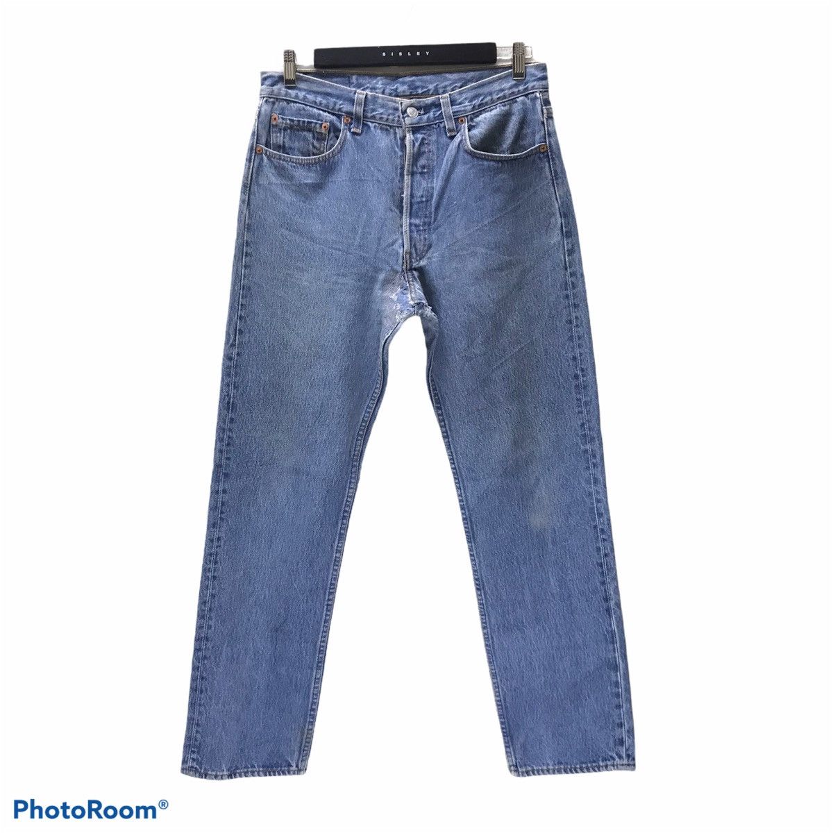 Levi's Vintage 90s Levis 501 Distressed Lightwash Made In USA Size US 32 / EU 48 - 1 Thumbnail
