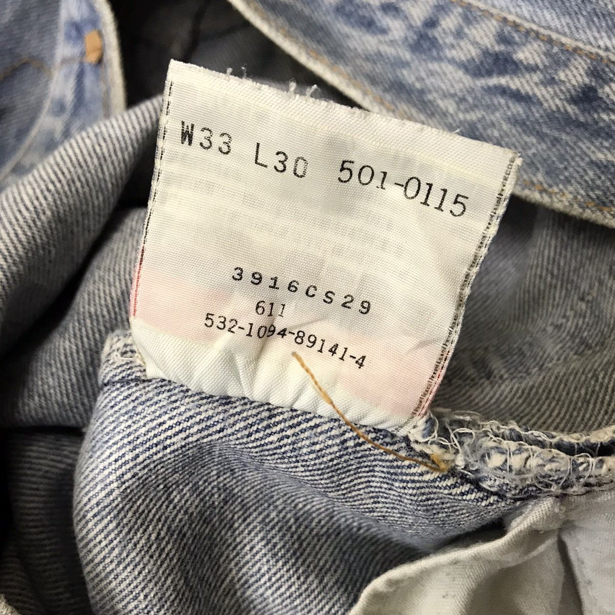 Levi's Vintage 90s Levis 501 Distressed Lightwash Made In USA Size US 32 / EU 48 - 21 Thumbnail