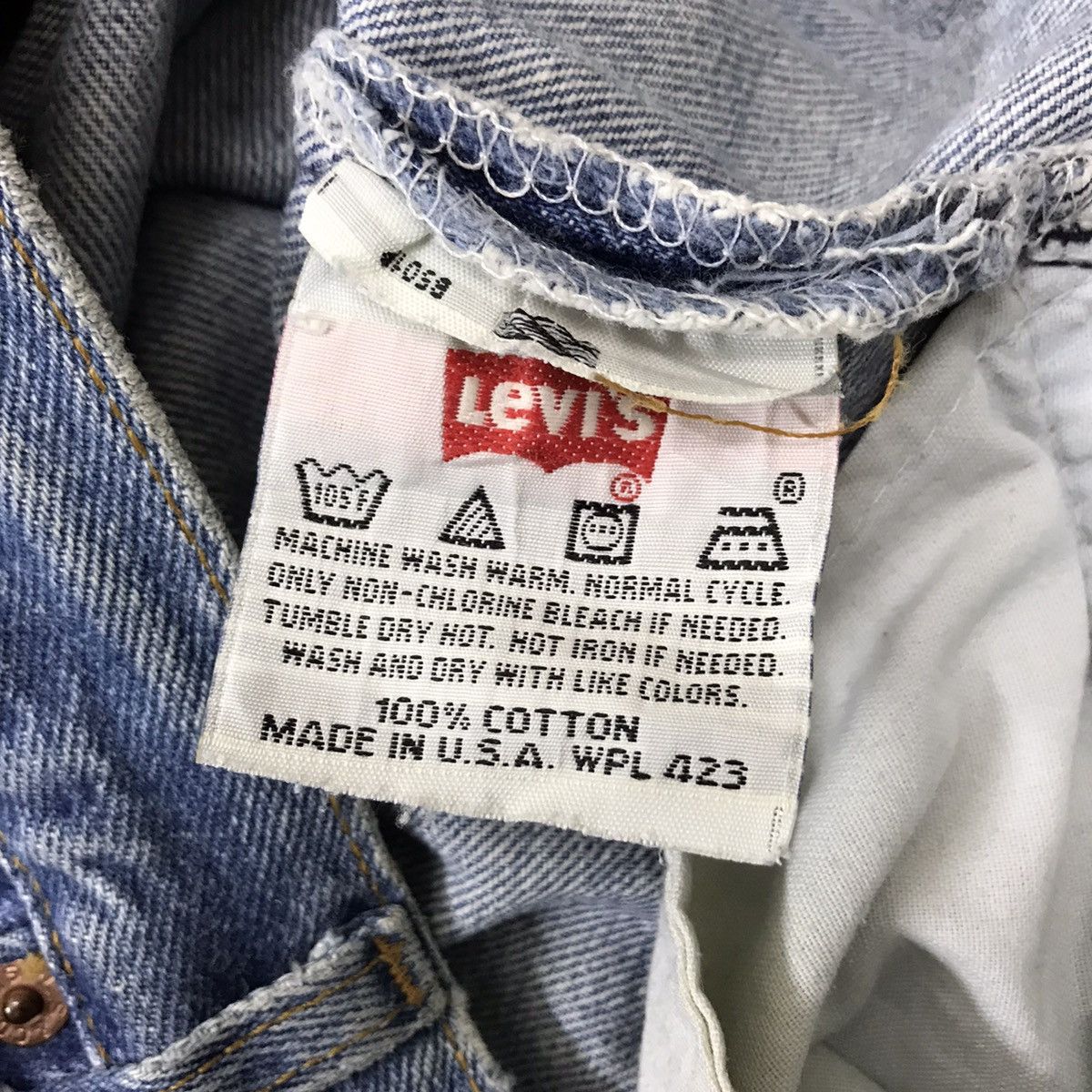 Levi's Vintage 90s Levis 501 Distressed Lightwash Made In USA Size US 32 / EU 48 - 20 Thumbnail
