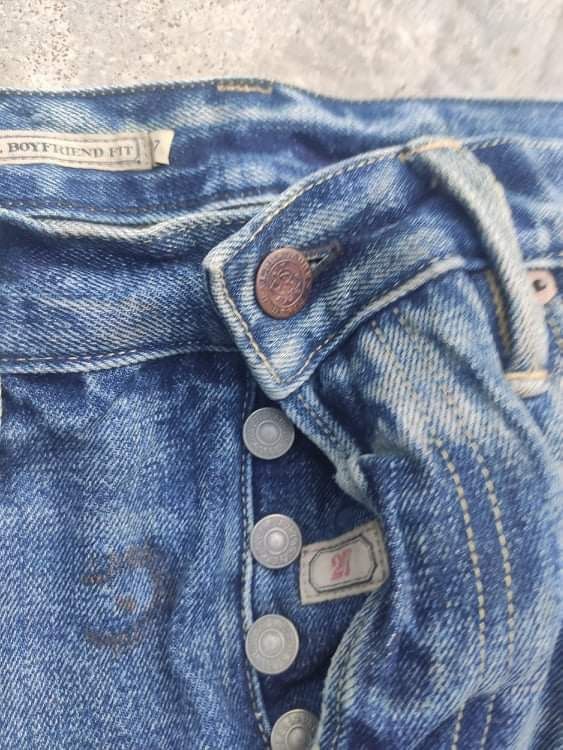 RLX Ralph Lauren RL jeans three quarter distressed denim patchwork design Size US 31 - 5 Thumbnail