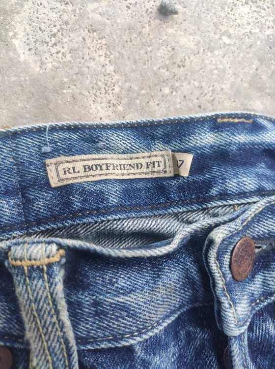 RLX Ralph Lauren RL jeans three quarter distressed denim patchwork design Size US 31 - 6 Thumbnail