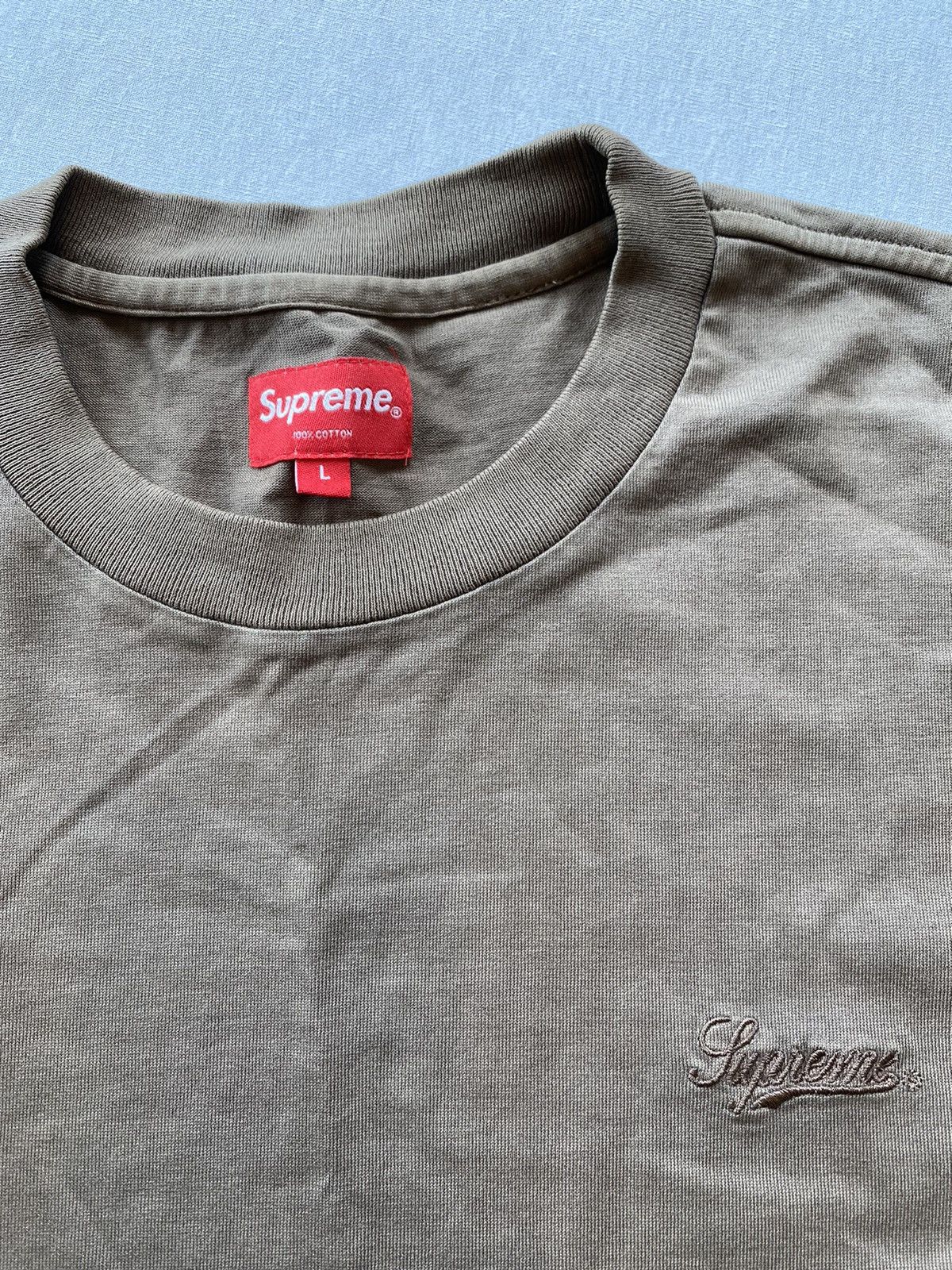 Supreme Supreme Script logo Tee Brown sz L Size US L / EU 52-54 / 3 - 5 Thumbnail