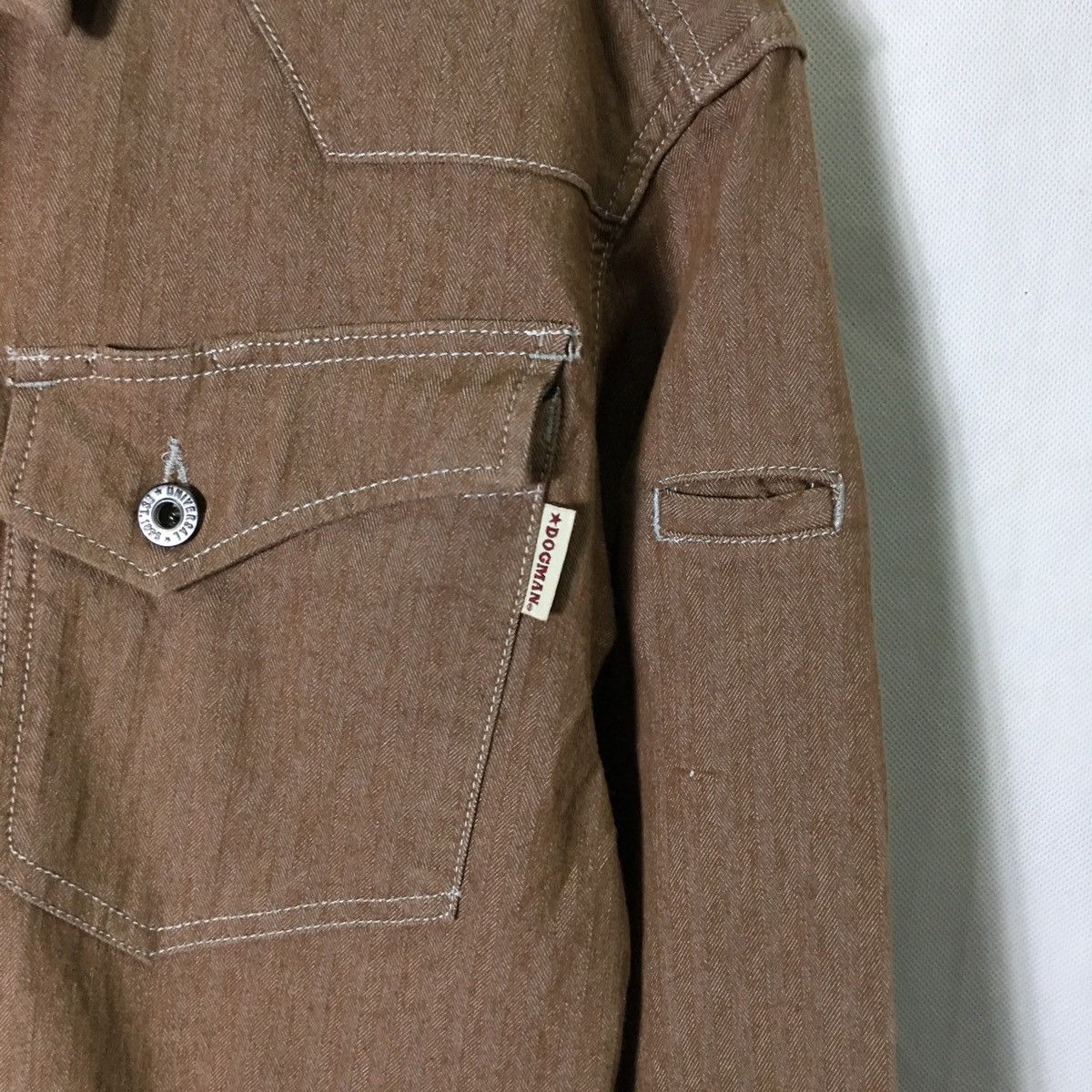 Japanese Brand Dogman Herringbone Workwear Jacket Size US L / EU 52-54 / 3 - 8 Thumbnail