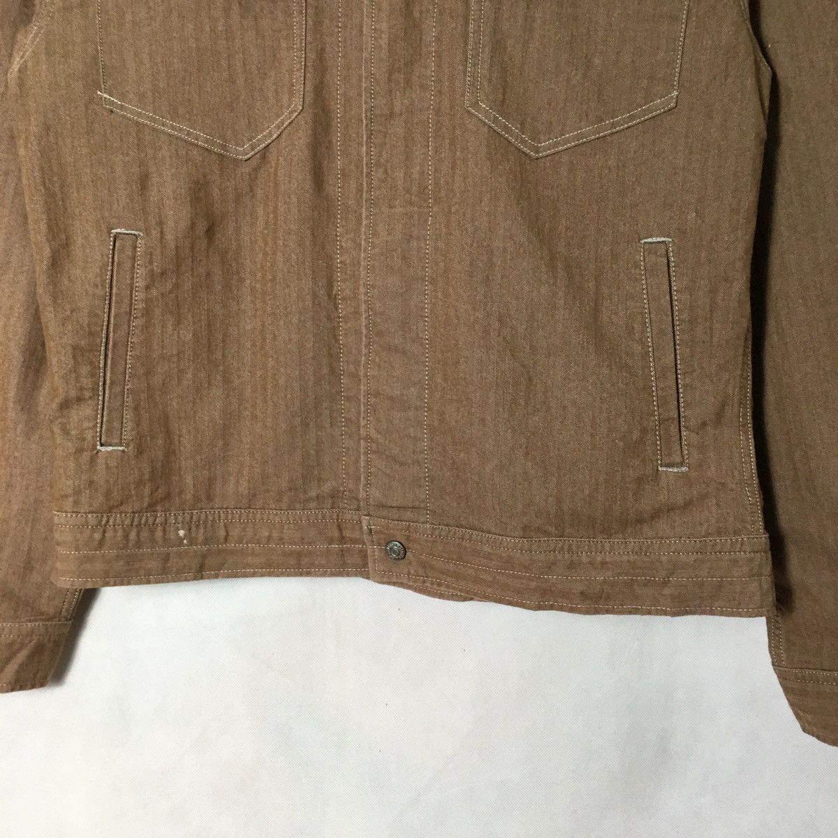 Japanese Brand Dogman Herringbone Workwear Jacket Size US L / EU 52-54 / 3 - 4 Thumbnail