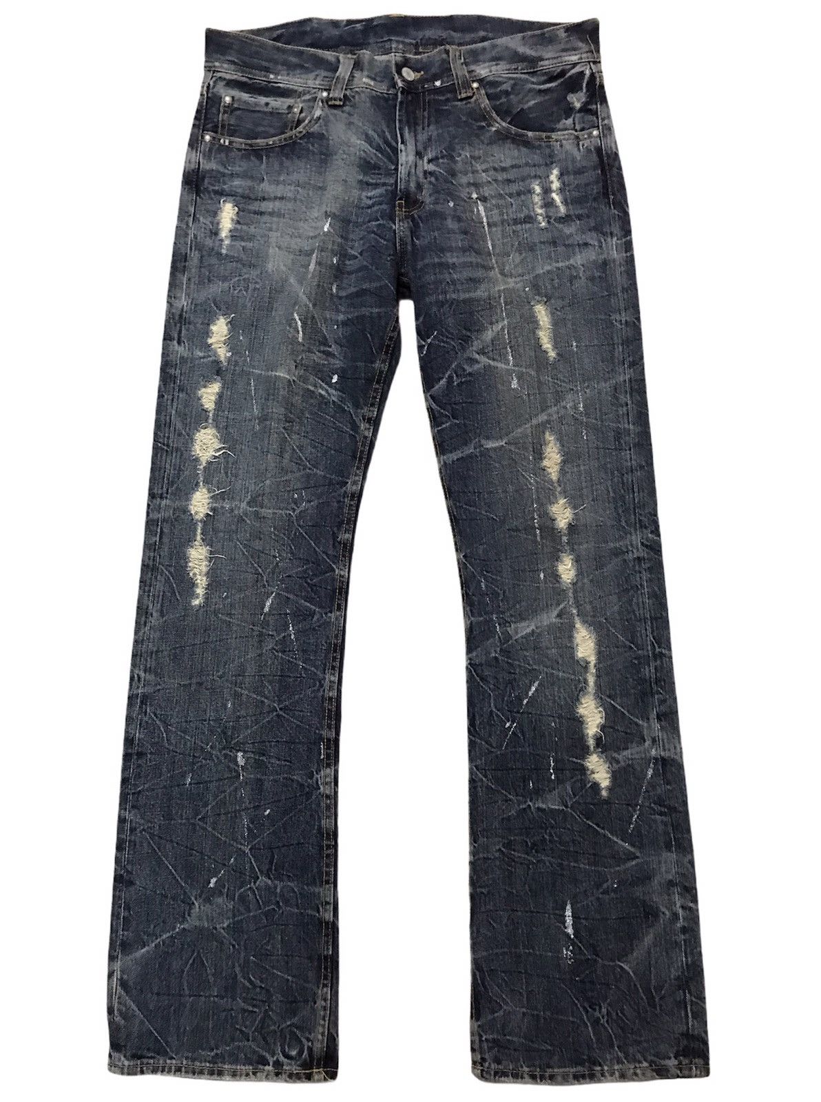 Picture of Distressed Denim × Streetwear Heavy Distressed Denim and Nice Design ...