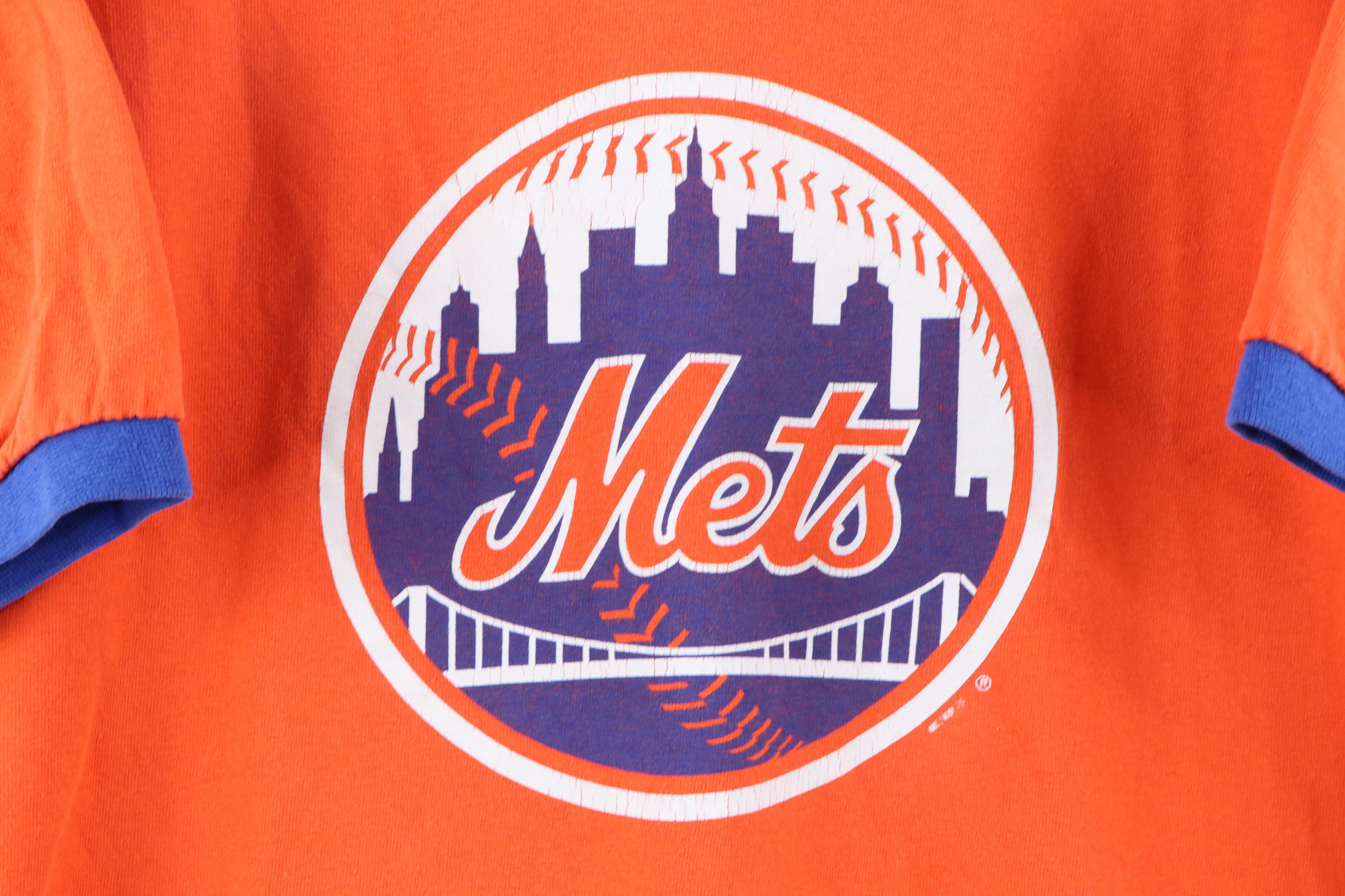 Nike Vintage Nike Travis Scott New York Mets Ringer T-Shirt Size US M / EU 48-50 / 2 - 4 Thumbnail