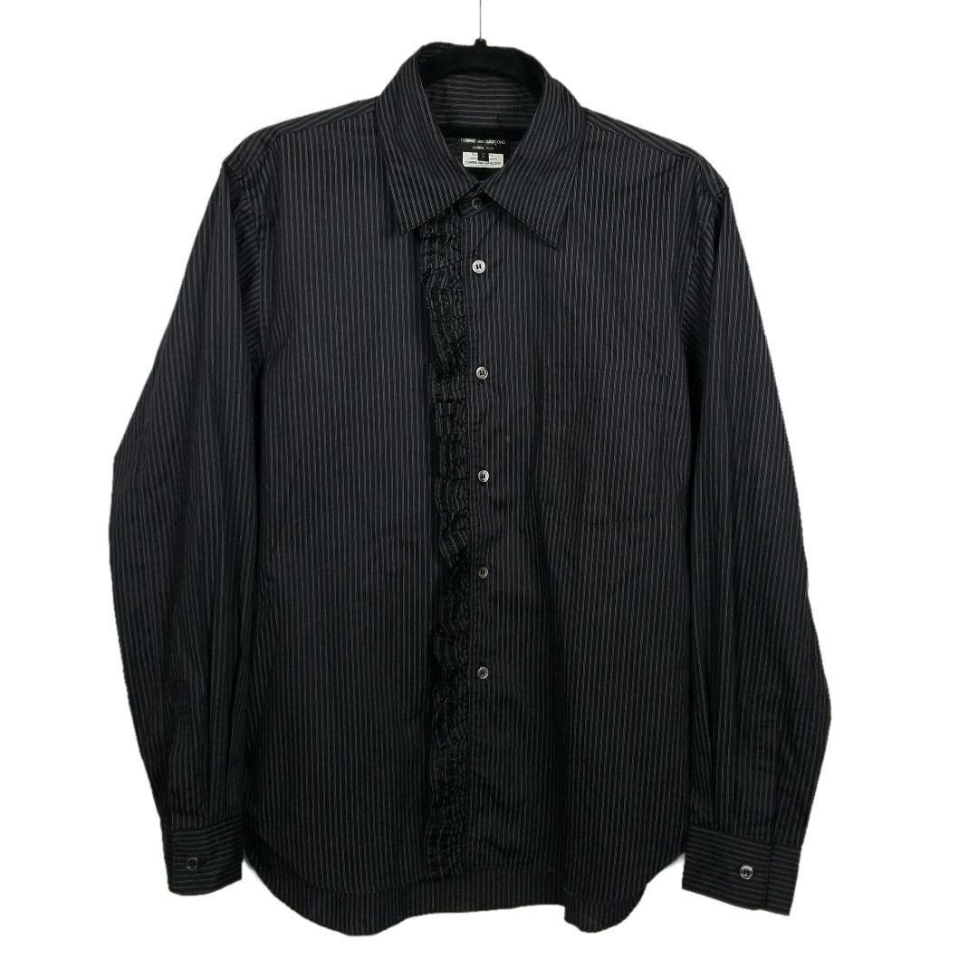 Comme Des Garcons Homme Plus × Rei Kawakubo AW13 CDG Striped Ruffle ...