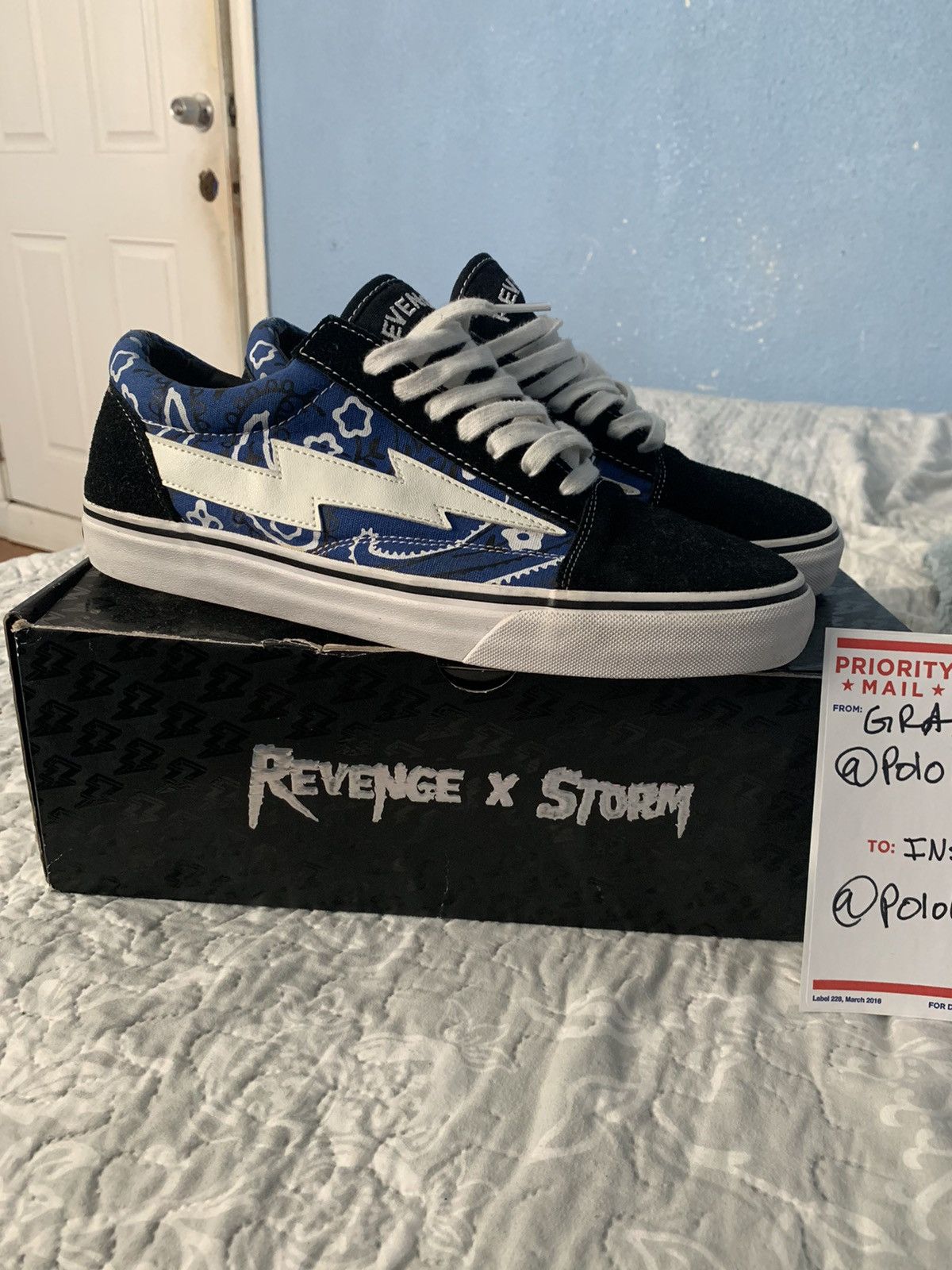 Other REVENGE X STORM BLUE BANDANA Grailed