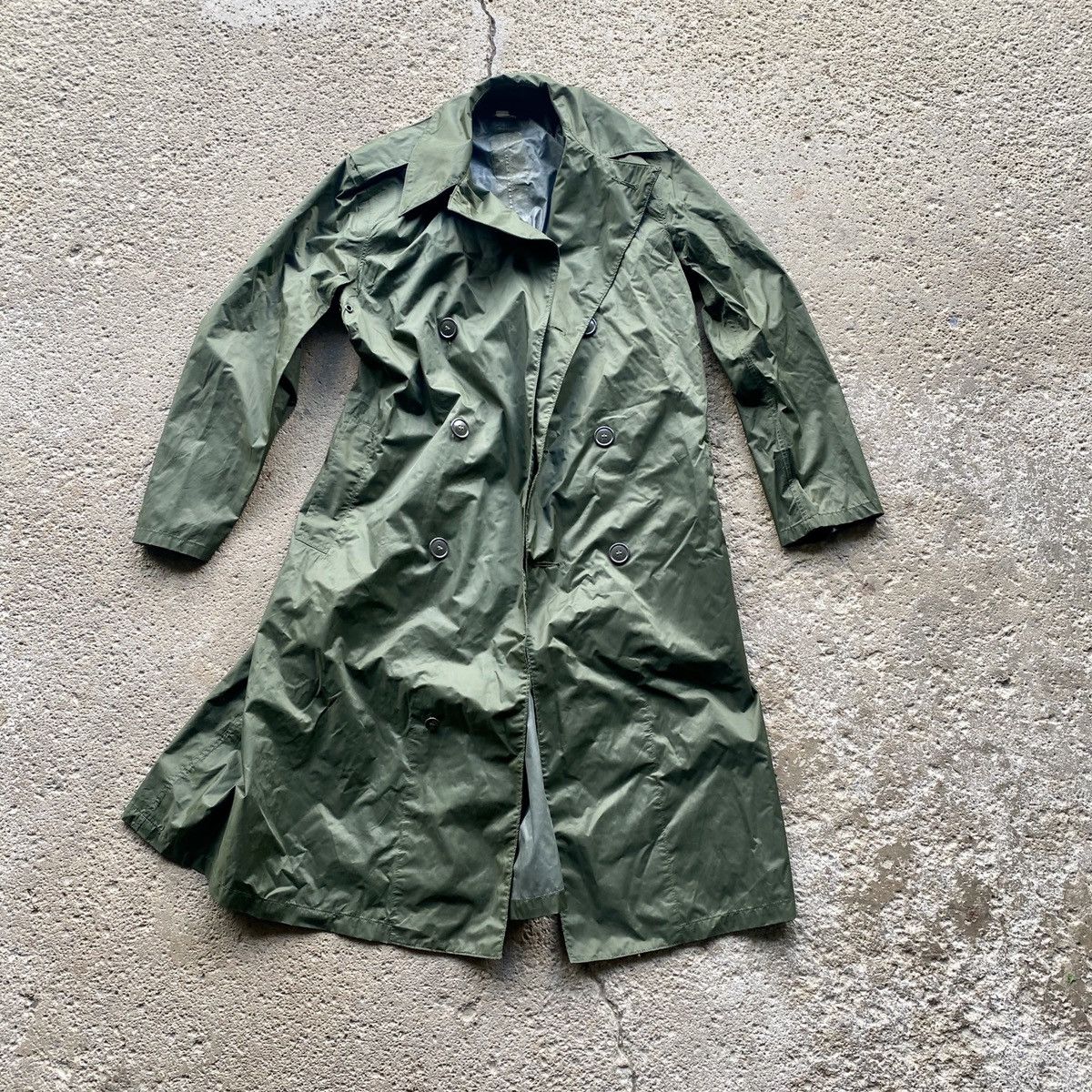 70'S French Army BARMETTE PVC Military Raincoat 3M Men's XXL Vintage /eaa491471