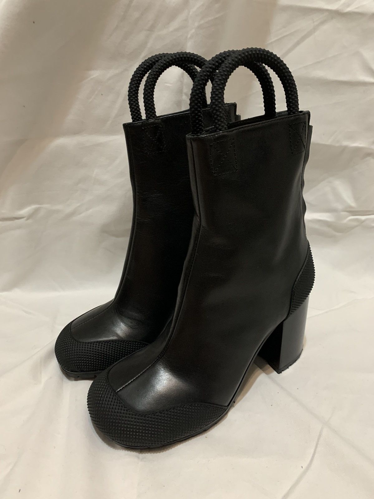 Random Identities Random identities leather ankle boots | Grailed