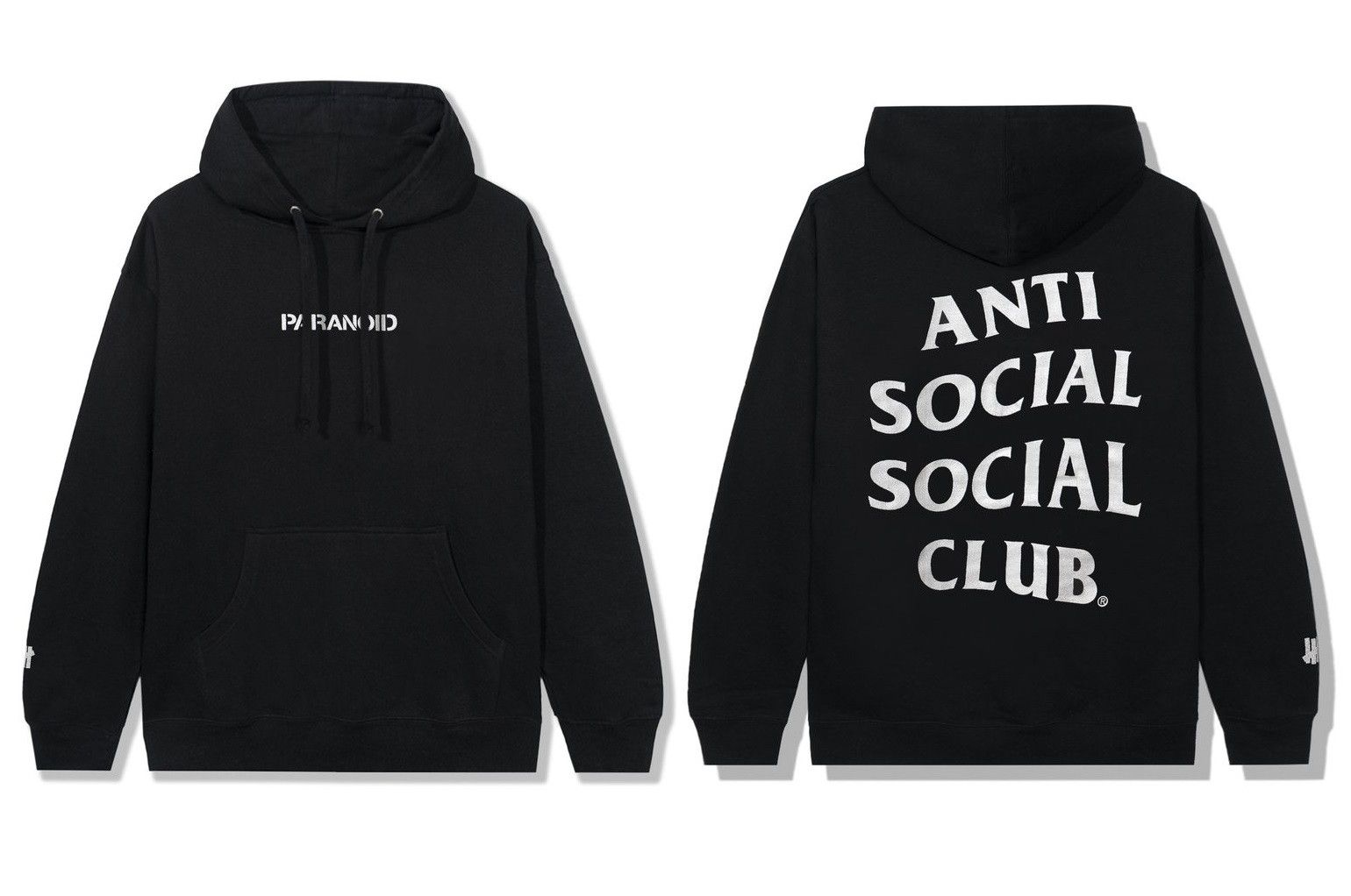 Undefeated DS SS21 ASSC X UNDFTD 3M Reflective Paranoid Black Hoodie Grailed