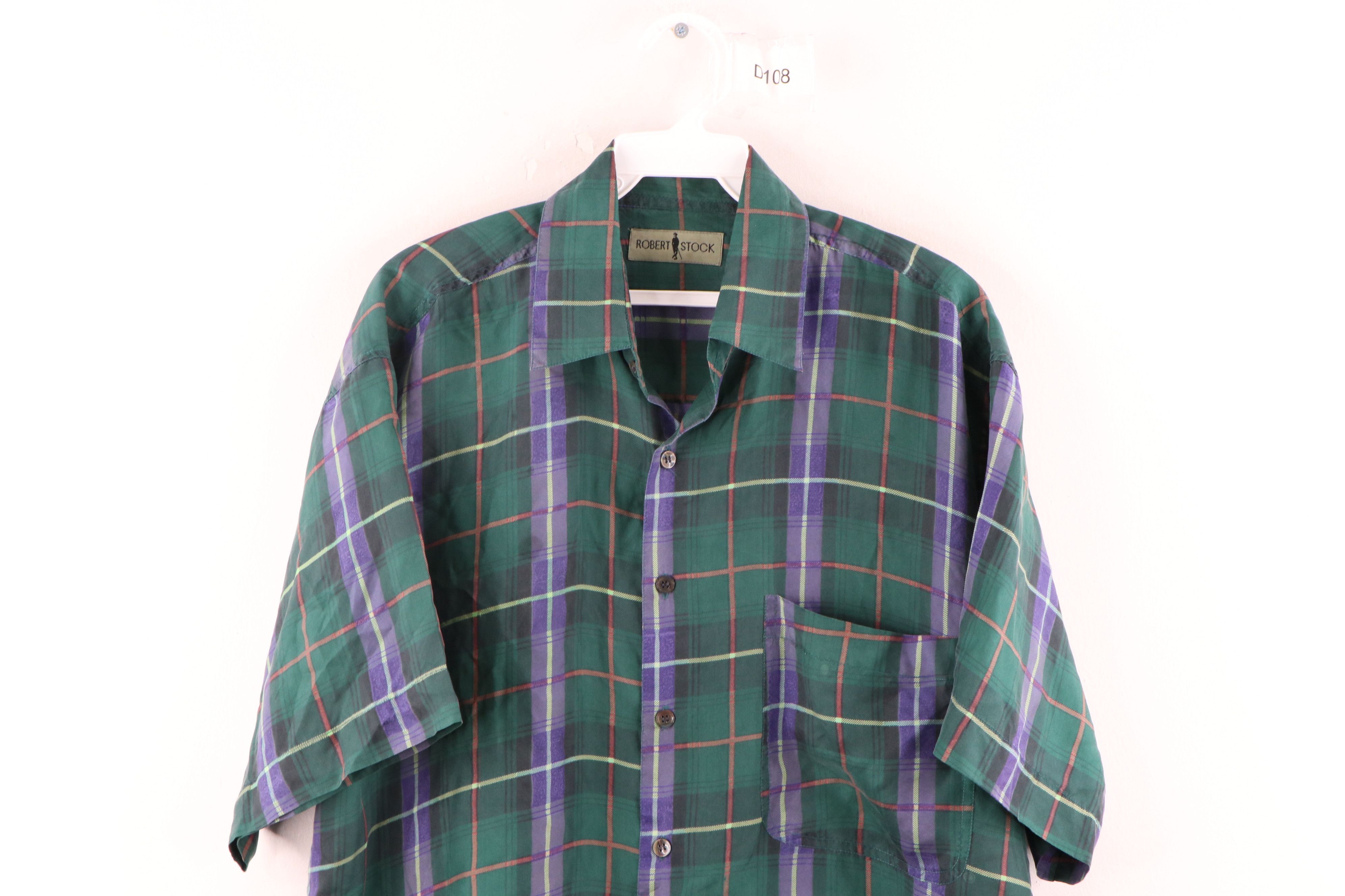 Vintage Vintage 90s Streetwear Silk Multicolor Short Sleeve Shirt Size US S / EU 44-46 / 1 - 2 Preview