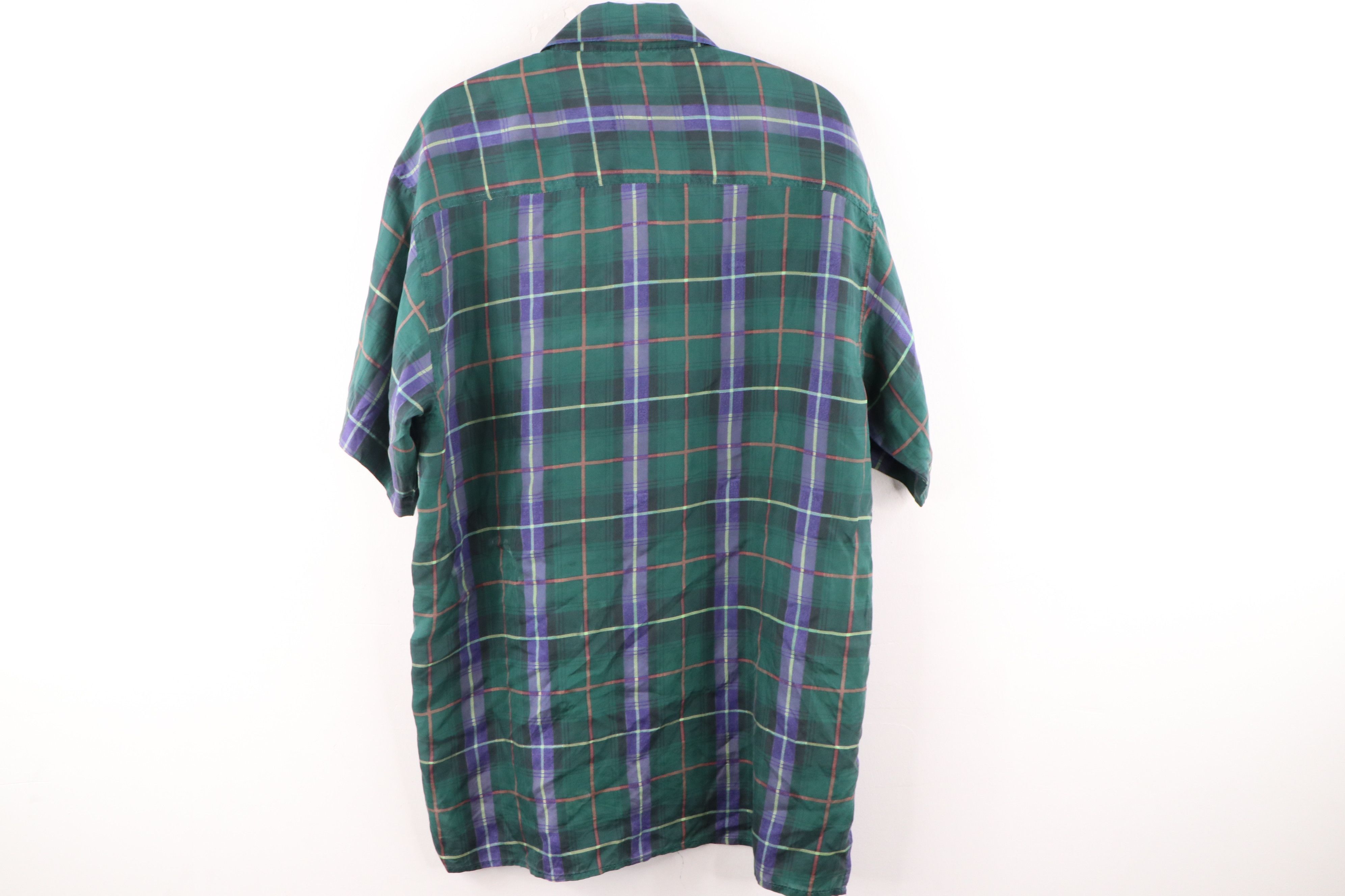 Vintage Vintage 90s Streetwear Silk Multicolor Short Sleeve Shirt Size US S / EU 44-46 / 1 - 7 Thumbnail