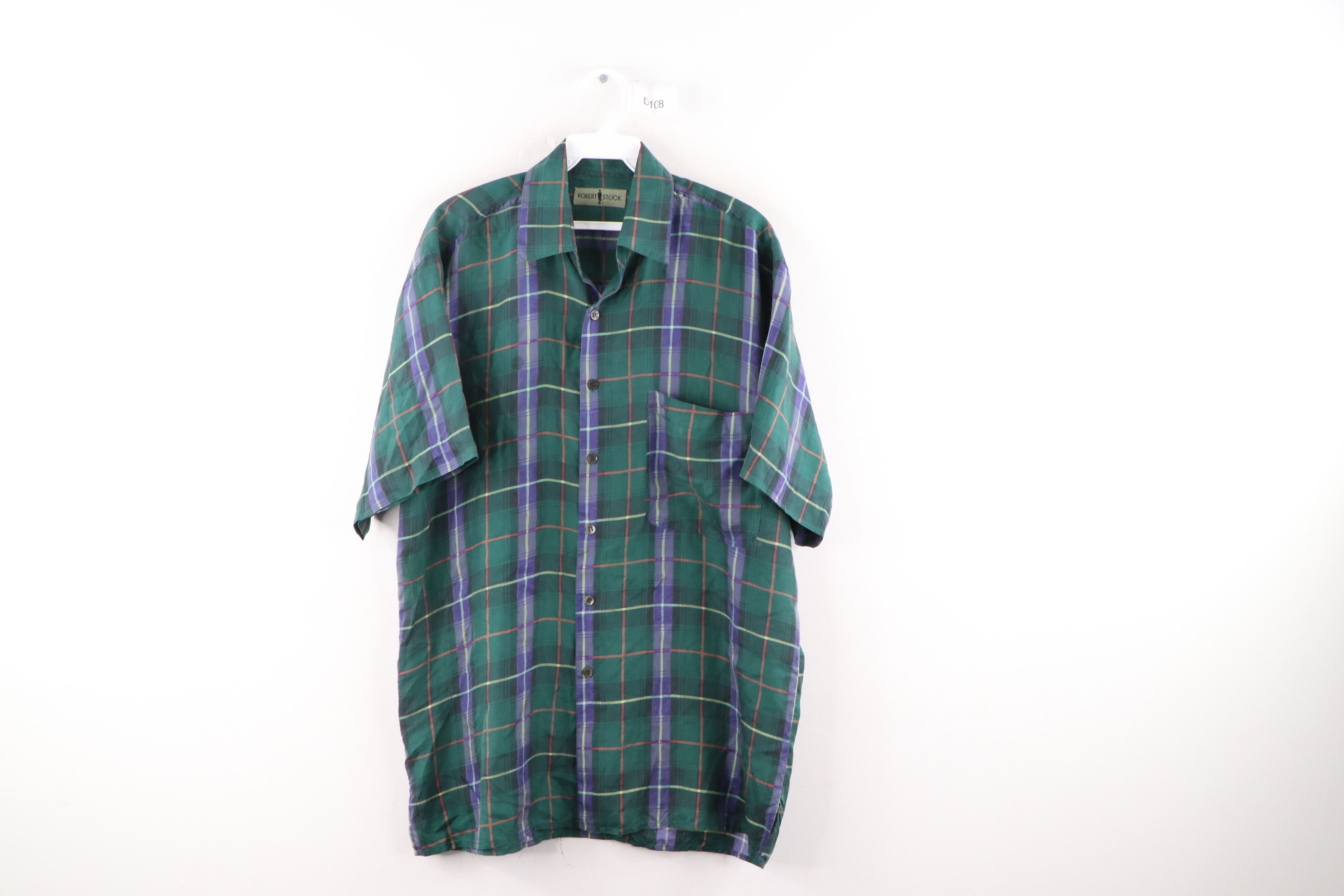 Vintage Vintage 90s Streetwear Silk Multicolor Short Sleeve Shirt Size US S / EU 44-46 / 1 - 1 Preview