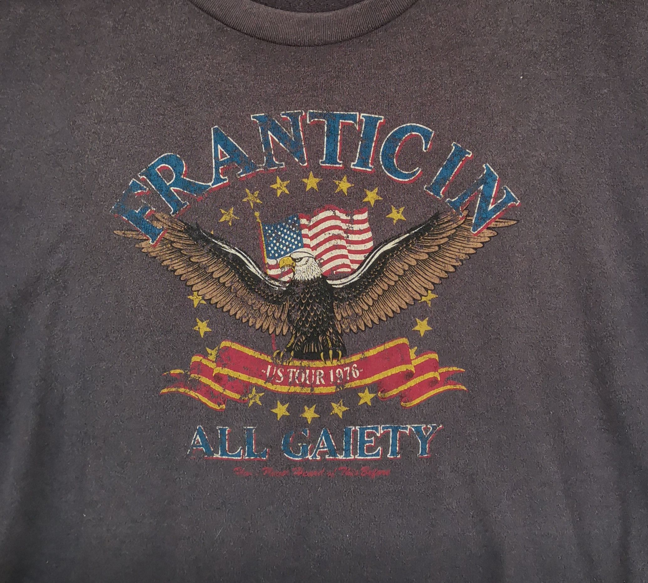Japanese Brand Vintage Franticin All Gaiety US Tour 1976 T-shirt Size US M / EU 48-50 / 2 - 8 Thumbnail