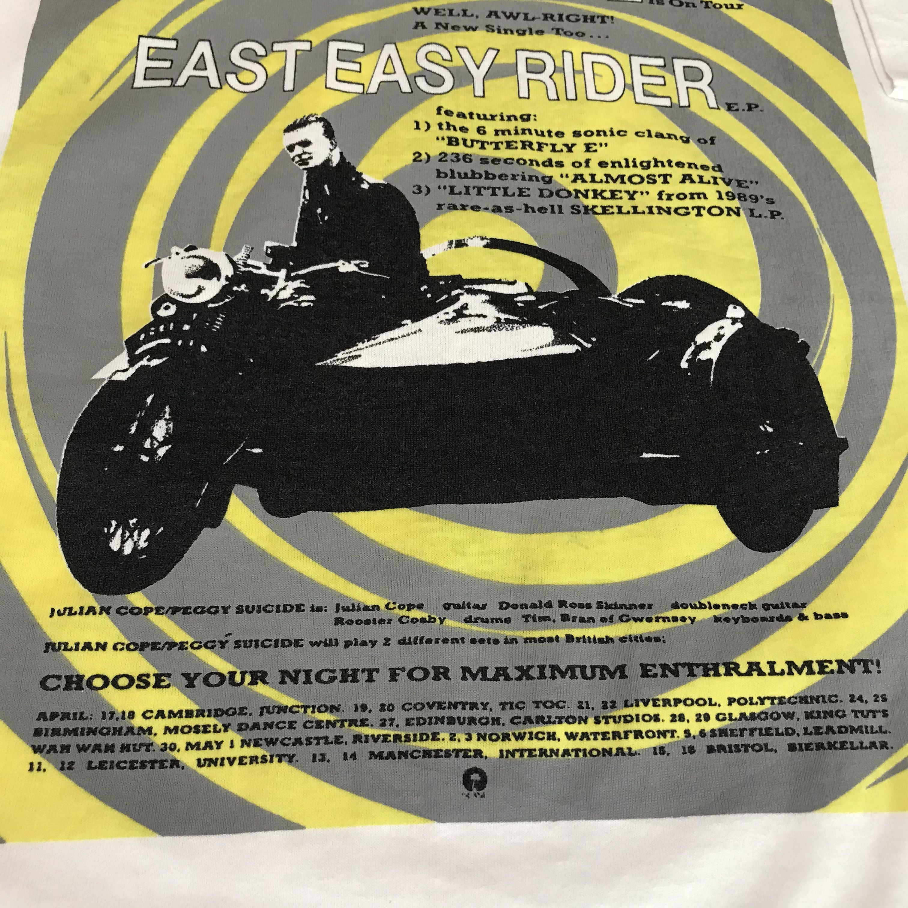 Band Tees Vintage 90s Julian Cope PeggySuicide Psychedelic rock Tee XL Size US XL / EU 56 / 4 - 4 Thumbnail