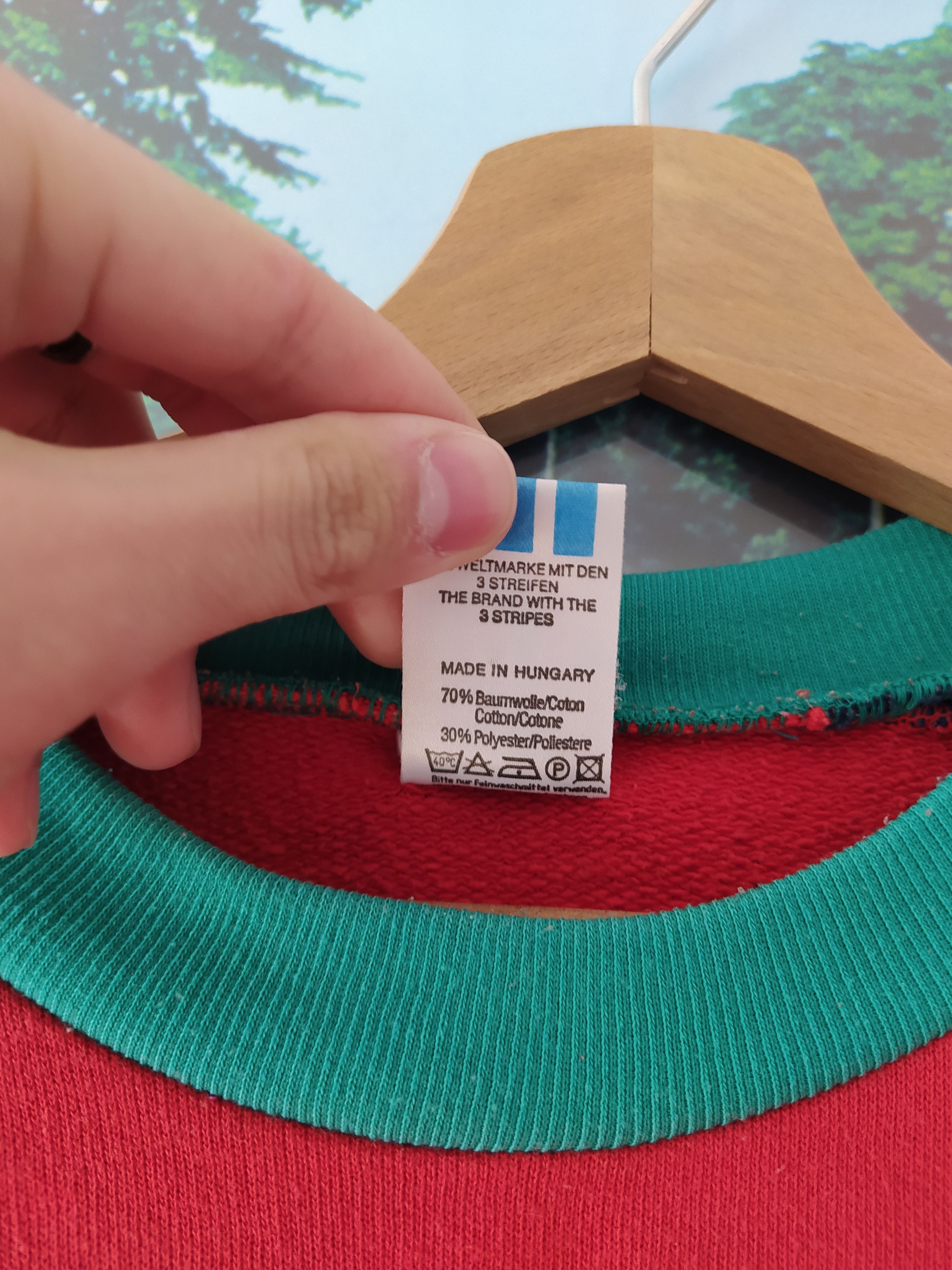 Adidas Vintage adidas crewneck made in Hungary Size US S / EU 44-46 / 1 - 4 Thumbnail