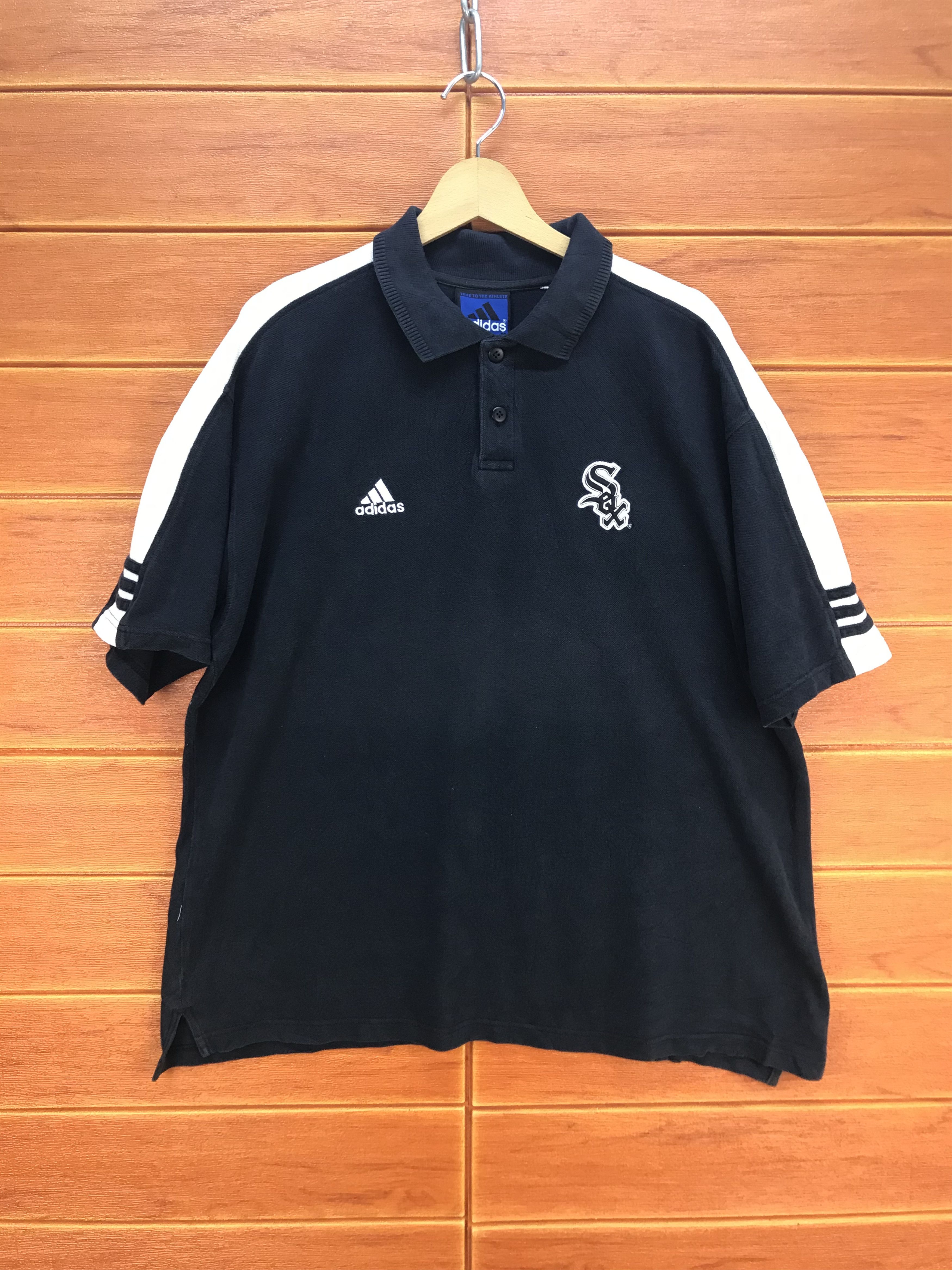 Adidas Vintage ADIDAS X Chicago White Sox MLB Oversize Polo Shirt Size US M / EU 48-50 / 2 - 1 Thumbnail