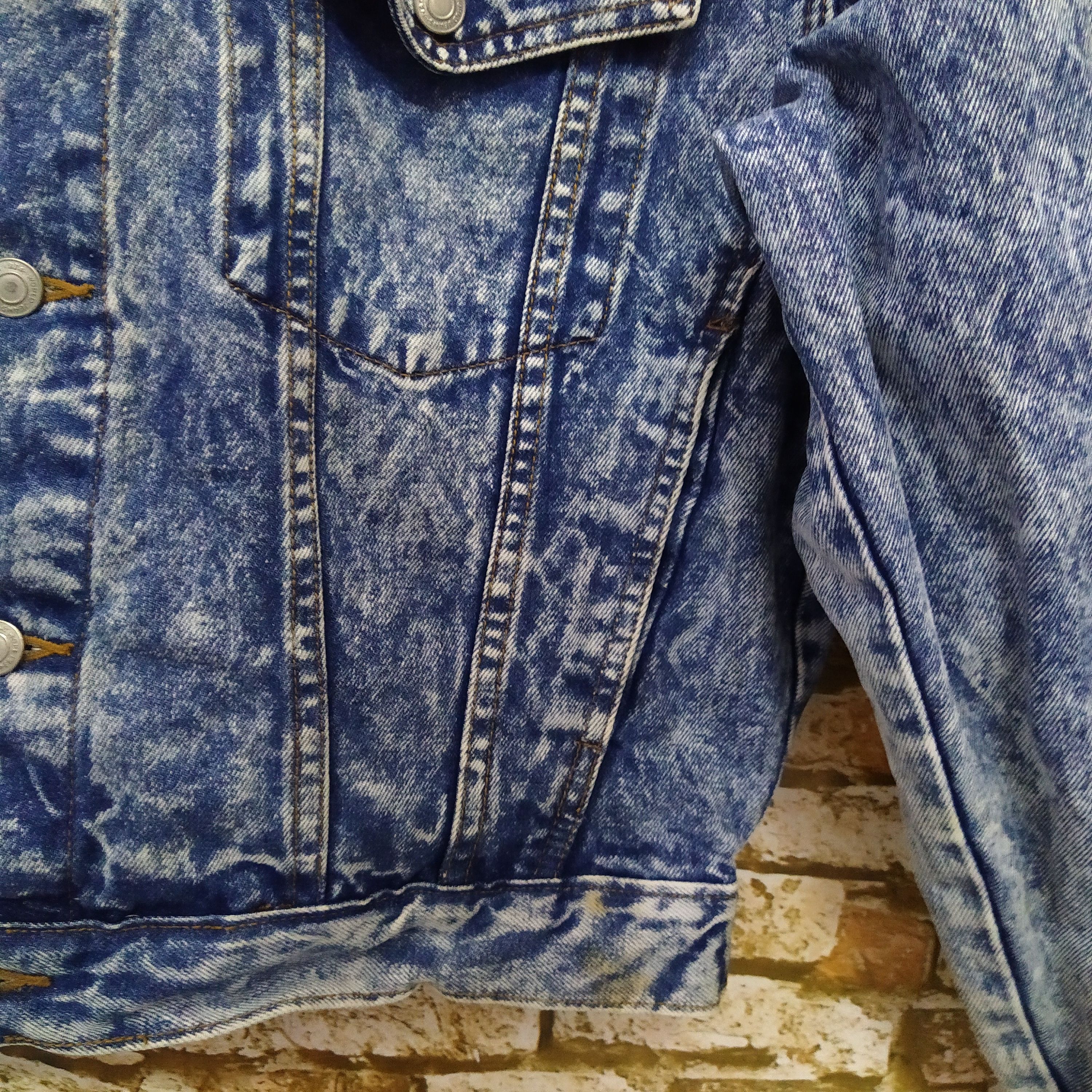 Japanese Brand VINTAGE MAC HOPE DENIM JACKET ACID WASH (B973) Size US L / EU 52-54 / 3 - 2 Thumbnail