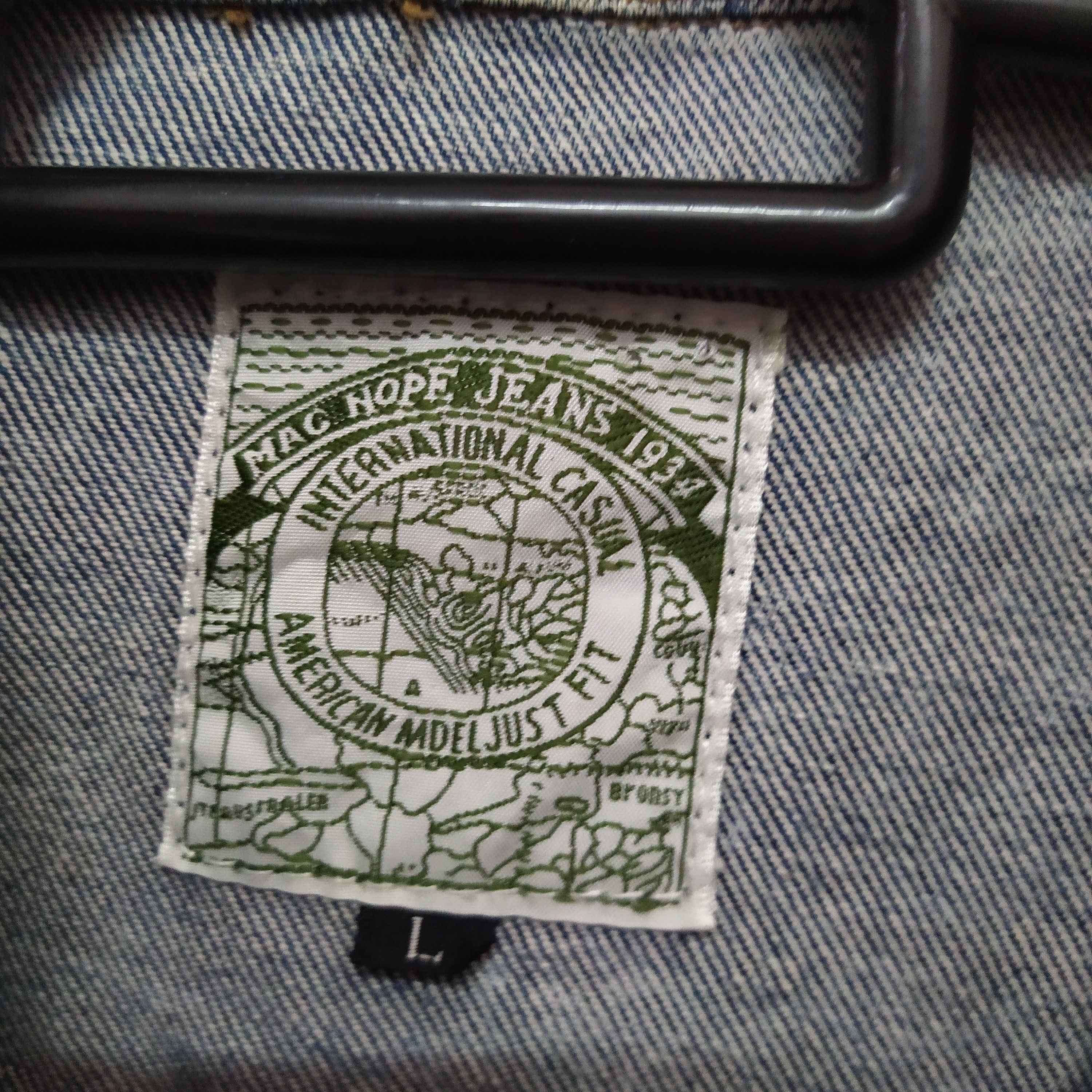 Japanese Brand VINTAGE MAC HOPE DENIM JACKET ACID WASH (B973) Size US L / EU 52-54 / 3 - 3 Thumbnail