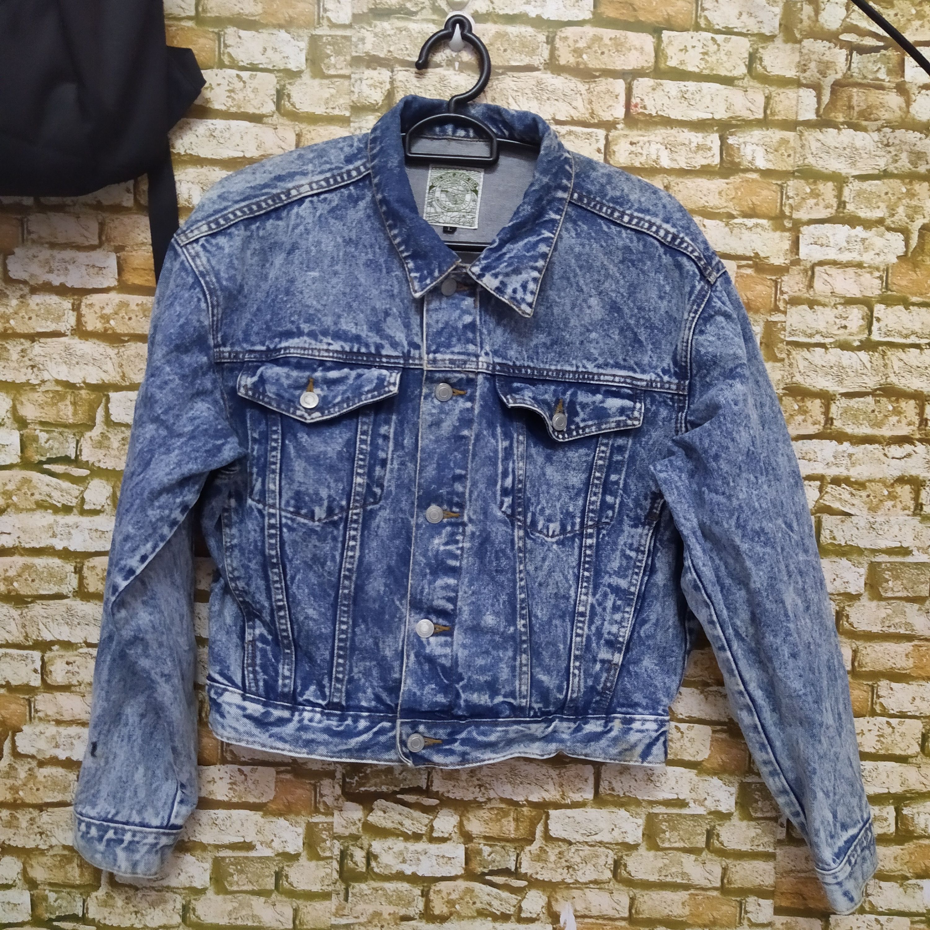 Japanese Brand VINTAGE MAC HOPE DENIM JACKET ACID WASH (B973) Size US L / EU 52-54 / 3 - 1 Thumbnail