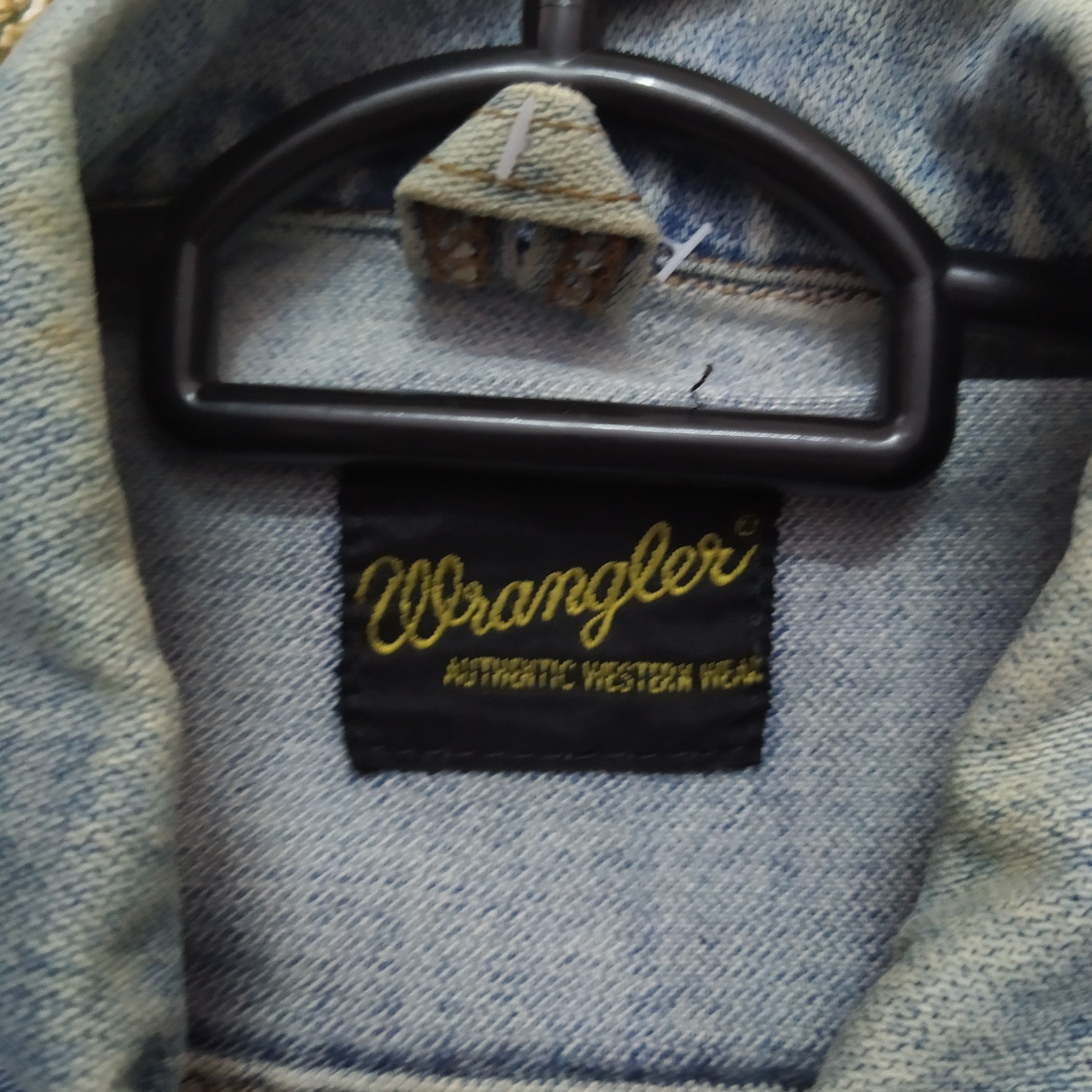 Vintage VTG WRANGLER DOUBLE POCKET DENIM JACKET (B975) Size US M / EU 48-50 / 2 - 4 Thumbnail