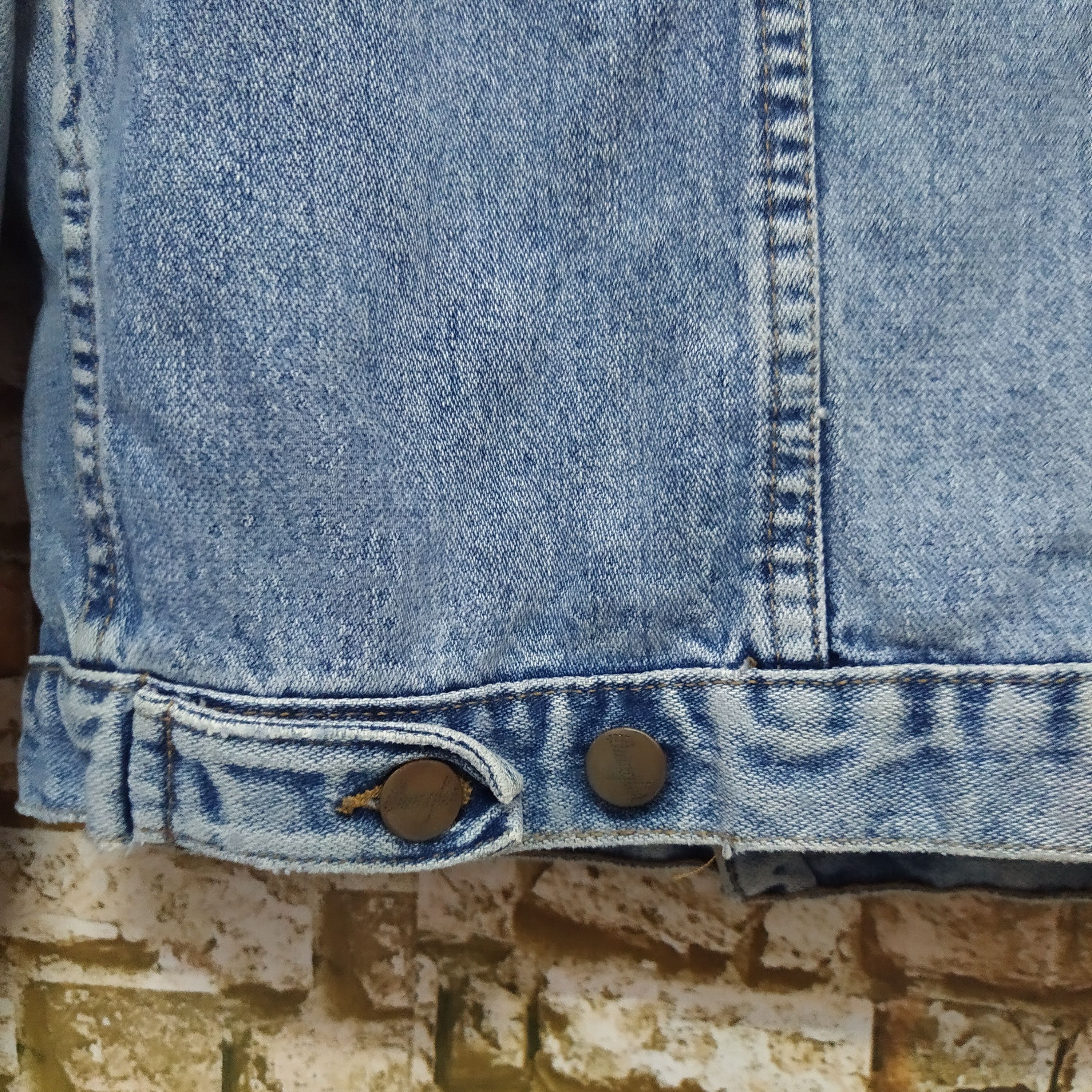 Vintage VTG WRANGLER DOUBLE POCKET DENIM JACKET (B975) Size US M / EU 48-50 / 2 - 7 Thumbnail