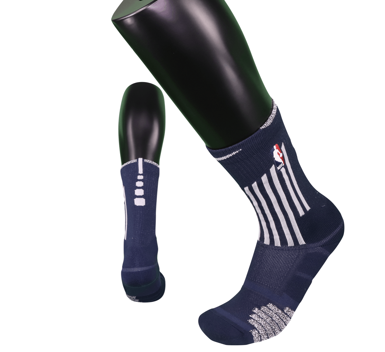 Nike New Nike NBA Team Issued Detroit Pistons Crew Socks Navy Size ONE SIZE - 1 Thumbnail
