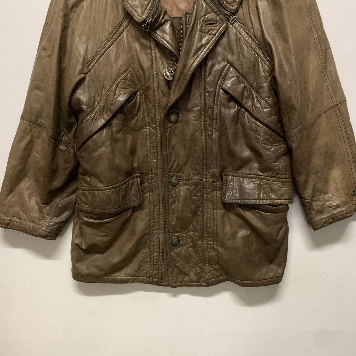 Genuine Leather × Gimo's BESTOFFER🔥80s Vintage Gimo’s Luxury Limited Leather Jacket Size US L / EU 52-54 / 3 - 4 Thumbnail