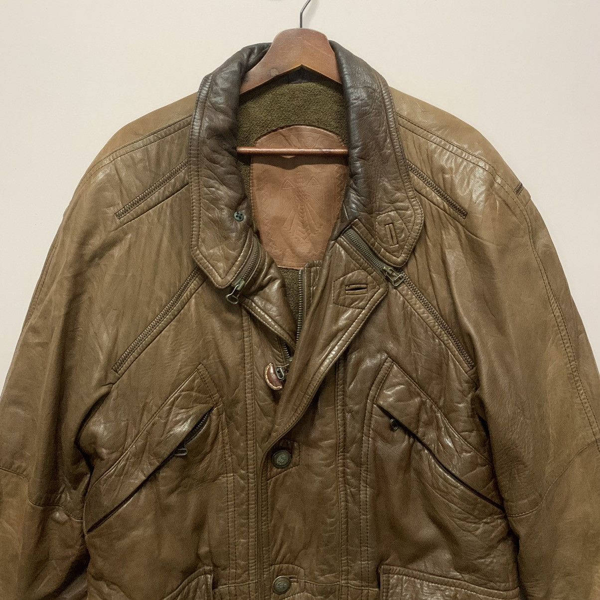 Genuine Leather × Gimo's BESTOFFER🔥80s Vintage Gimo’s Luxury Limited Leather Jacket Size US L / EU 52-54 / 3 - 3 Thumbnail